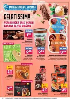 Mercator katalog akcije – veljaven od 26.06.2026 | Stran: 14 | Izdelki: Kos, Cokolada, Sladoled