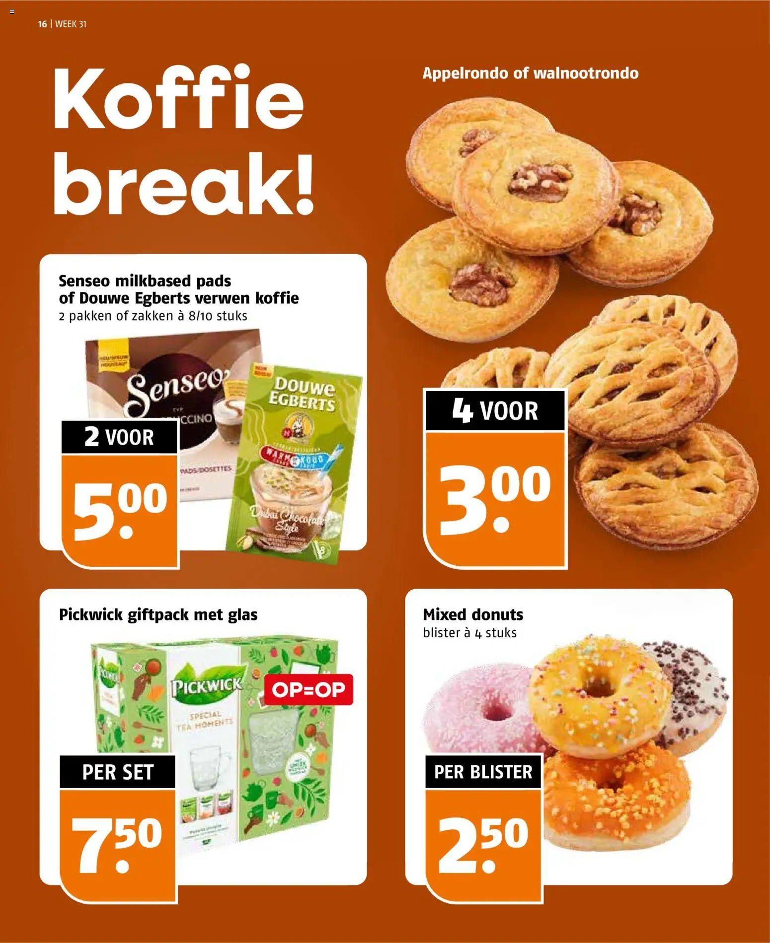 {H1} | Pagina: 16 | Producten: Koffie, Donuts, Pads