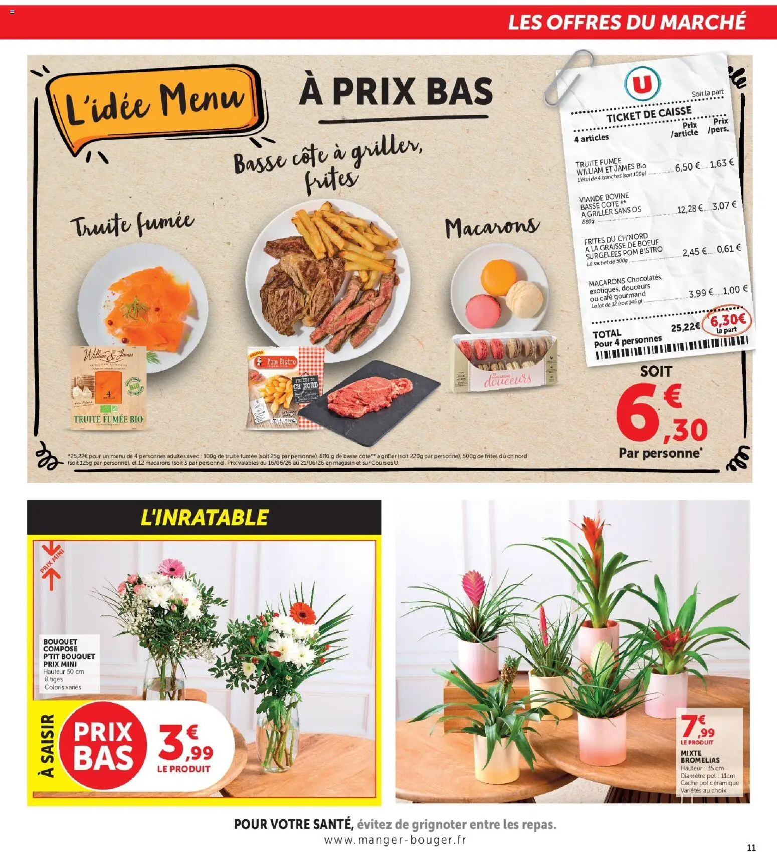 {H1} | Page: 11 | Produits: Frites, Truite fumée, Café, Viande bovine