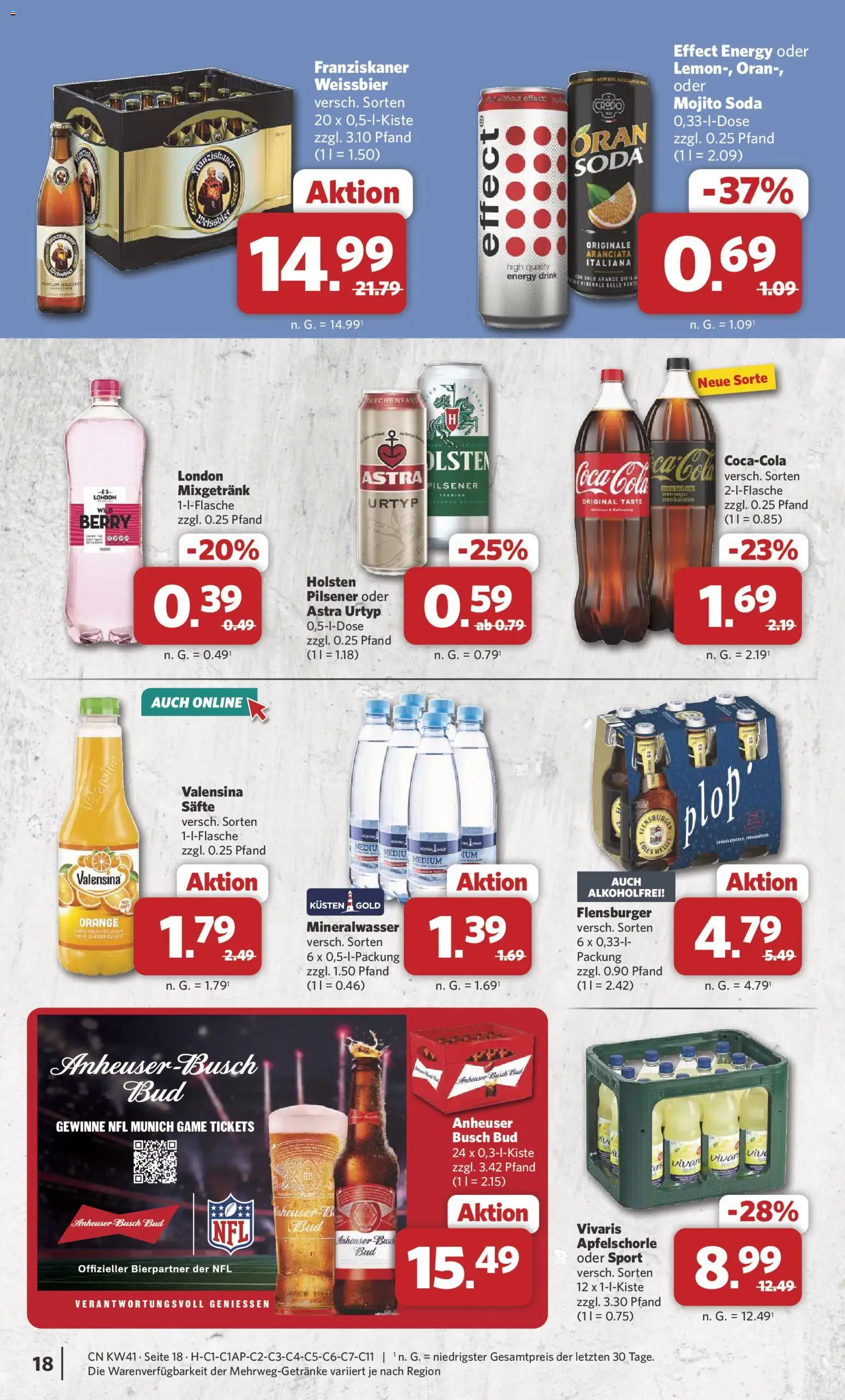 Combi Prospekt – gültig ab 05.10.2026 | Seite: 18 | Produkte: Vivo, Franziskaner, Astra, Zucker