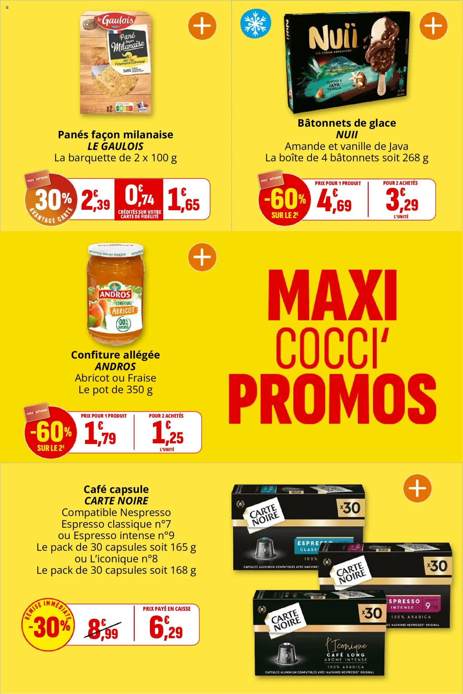 {H1} | Page: 5 | Produits: Abricot, Glace, Vanille, Capsules