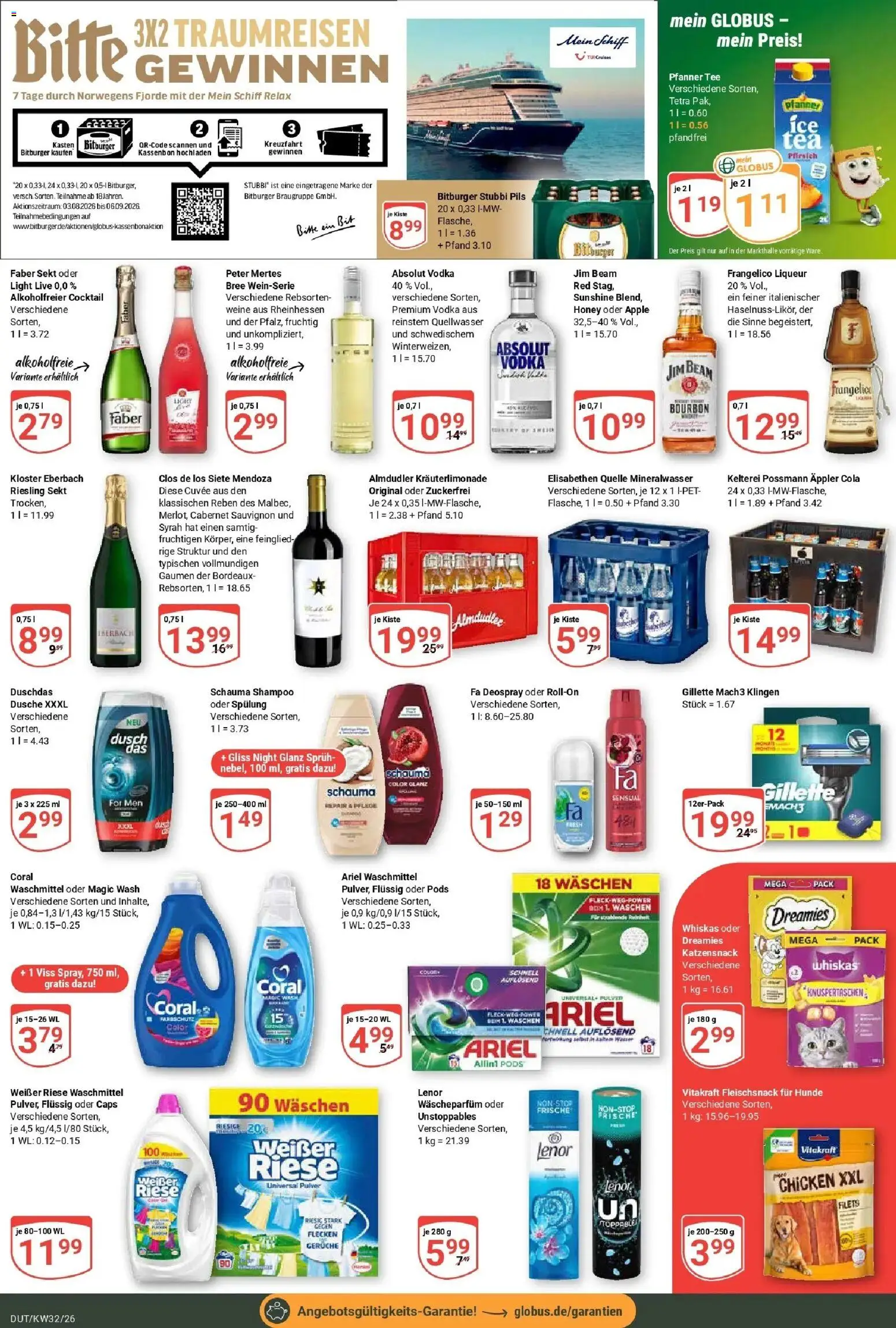 Globus Prospekt Wetzlar-Dutenhofen (ab 03.08.2026) » Angebote online | Seite: 7 | Produkte: Lenor, Sekt, Pils, Bree