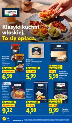 Pogląd oferty "ITALIAMO Lasagne, 400 g z wołowiną, z wieprzowiną, z wieprzowiną i szpinakiem lub cztery sery" - ważna od 05.10.2026 | Strona: 56