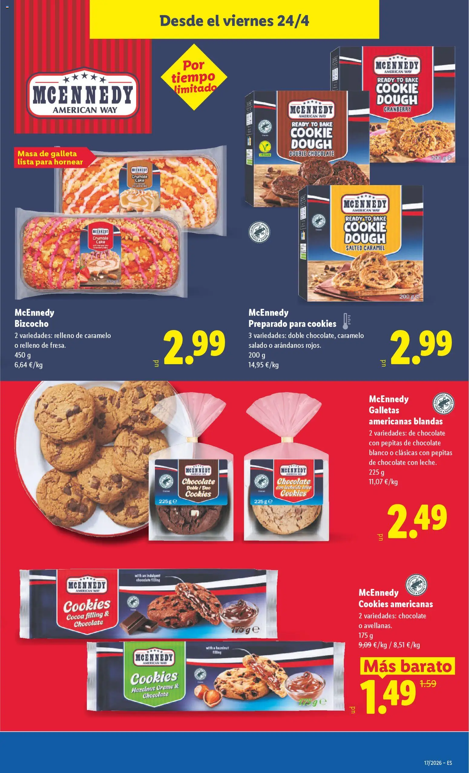 Lidl folleto │ válido desde el 20.04.2026 | Página: 35 | Productos: Chocolate, Galletas, Bizcocho, Chocolate con leche