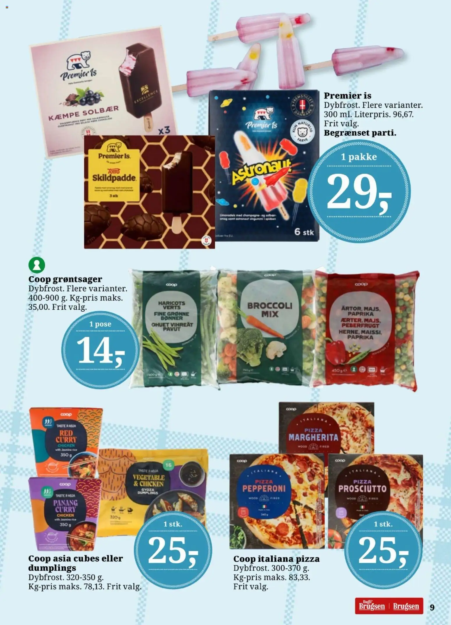 Dagli'Brugsen tilbudsavis – gyldig fra 14/08/2026 | Side: 9 | Produkter: Pizza, Pasta, Bønner, Peberfrugt