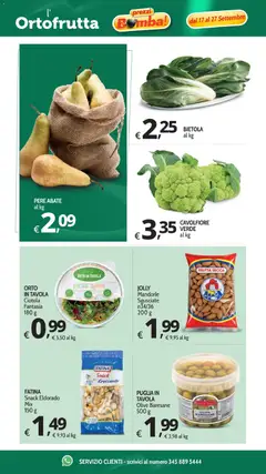 Anteprima del volantino Primo Prezzo volantino valido a partire dal 17/09/2026 | Pagina: 35 | Prodotti: Pere, Mandorle, Cavolfiore, Ciotola