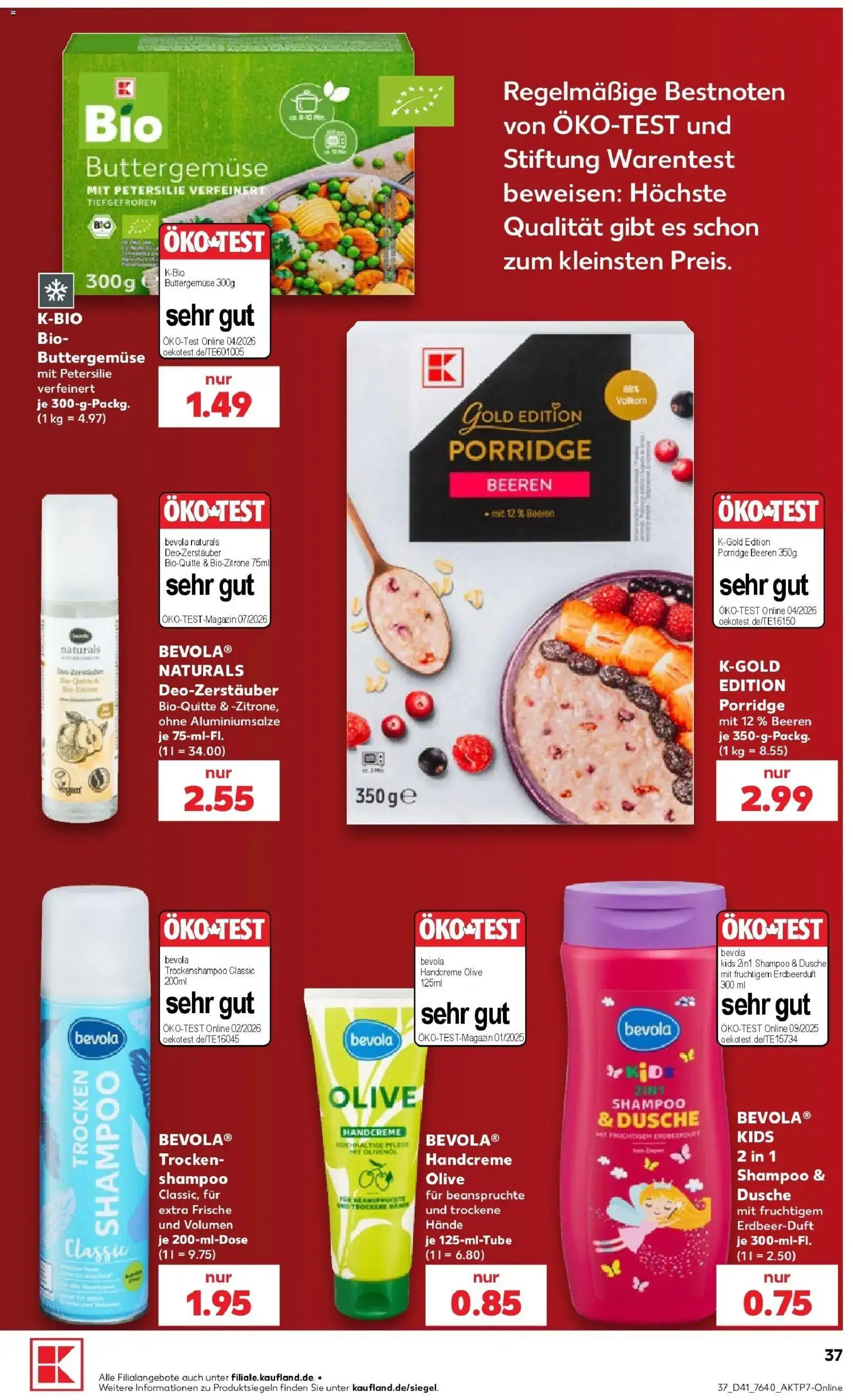Prospekt Kaufland ab 05.10.2026 » Angebote Online zum Blättern | Seite: 47 | Produkte: Dusche, Shampoo, Handcreme, Petersilie