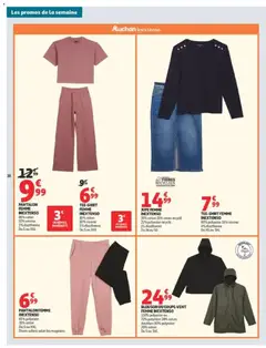 Auchan - Prévisualisation de JUPE FEMME INEXTENSO, 55% coton 23% coton recyclé 21% polyester recyclé 1% élasthanne Du 36 au 50 valide à partir de 18/08/2026 | Page: 38