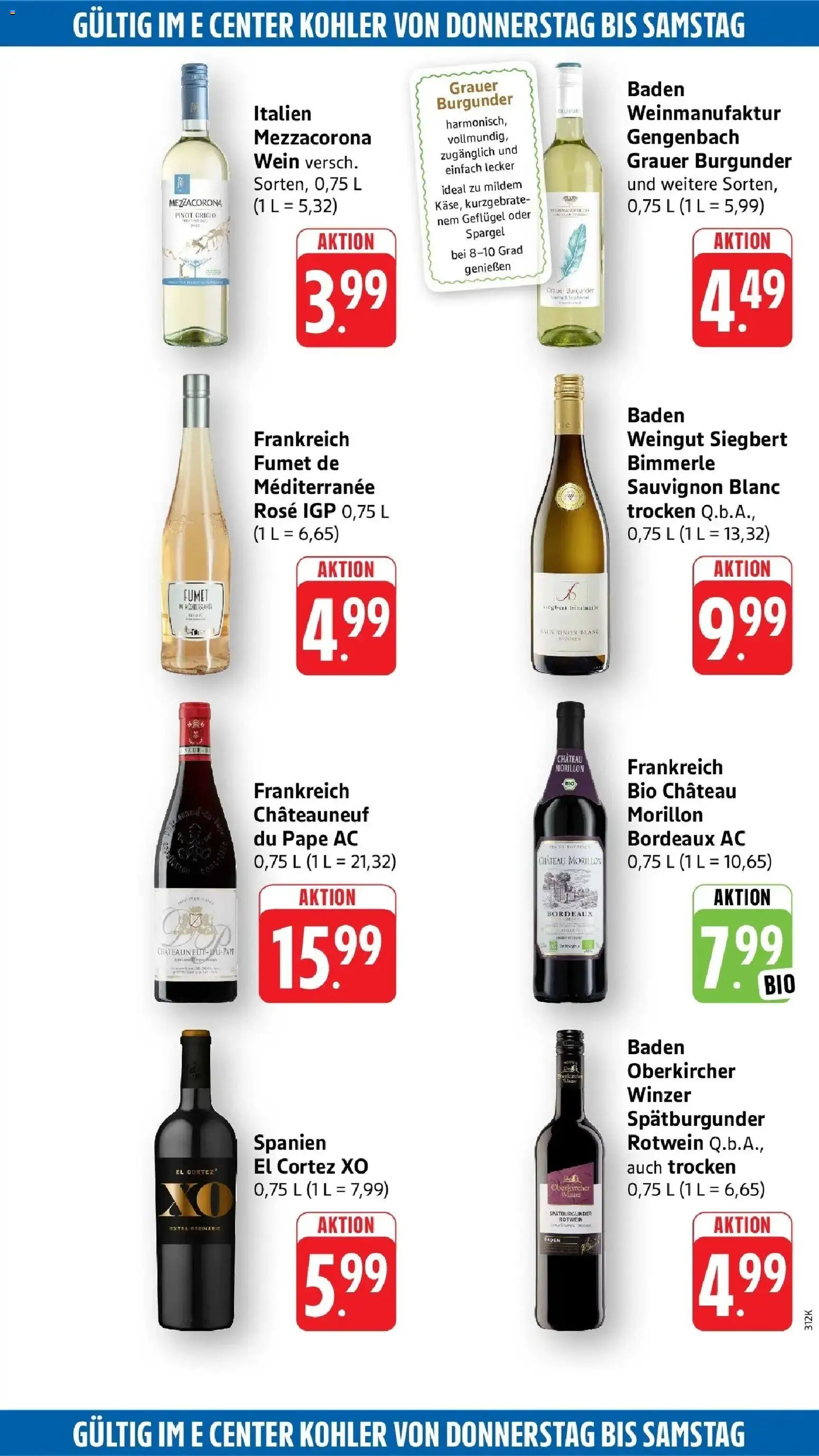 E center Prospekt Lahr (ab 24.08.2026) zum Blättern | Seite: 49 | Produkte: Rotwein, Spargel, Wein