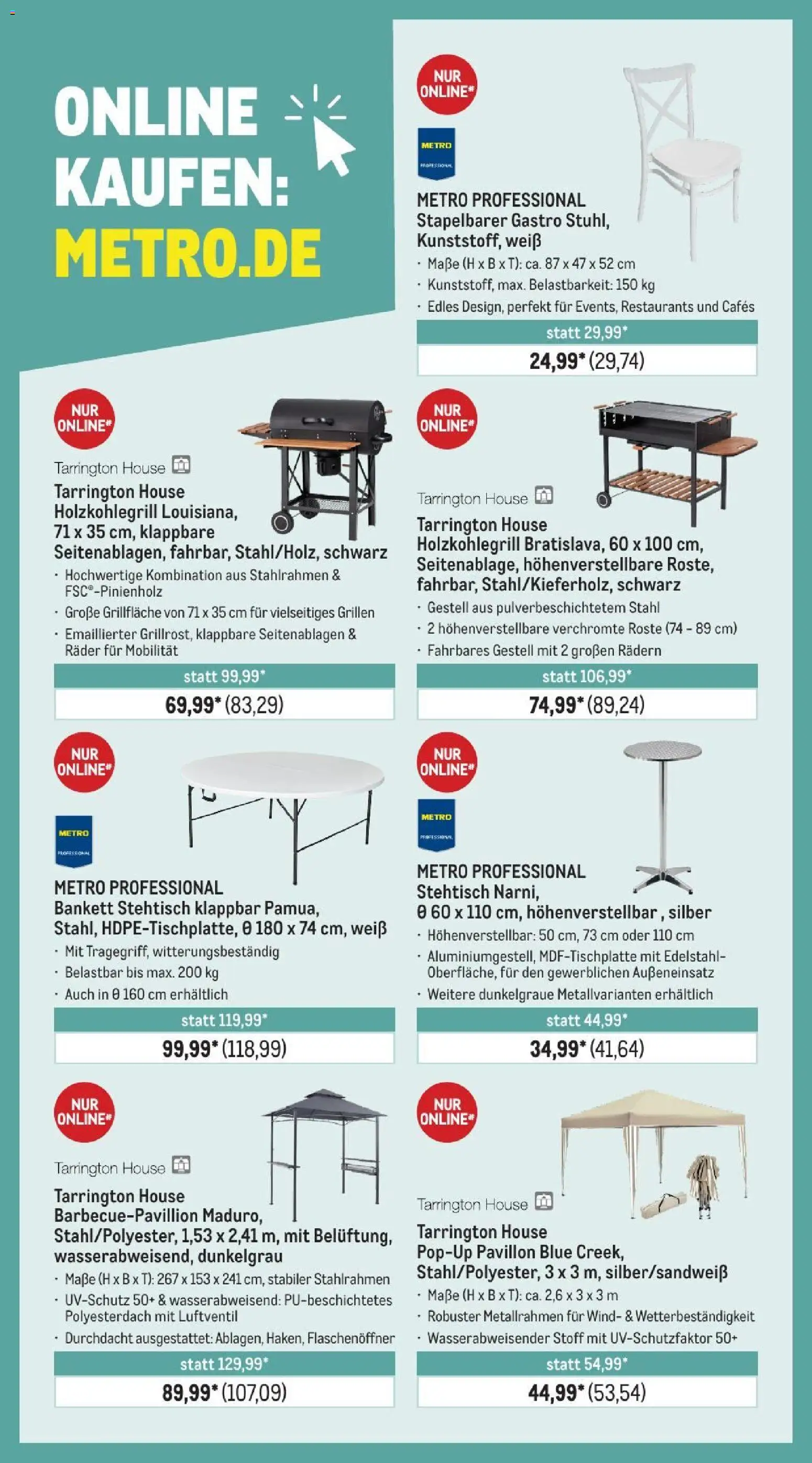 Metro Saisonkatalog Outdoor Dining – gültig ab 01.06.2026 | Seite: 101