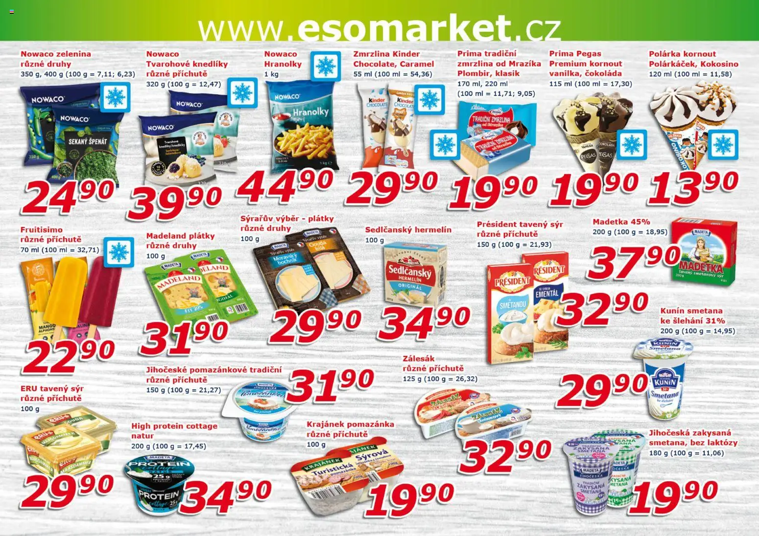 Eso market leták od 16.09.2026 | Strana: 4 | Produkty: Gouda, Čokoláda, Zmrzlina, Vanilka