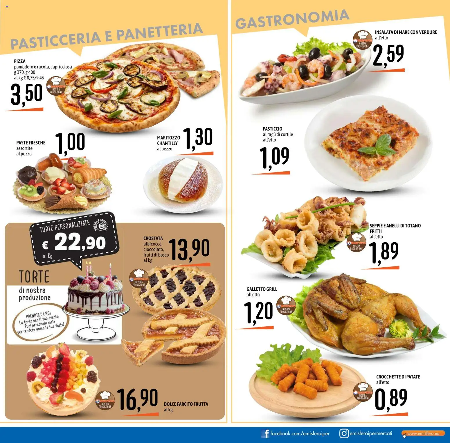 Volantino Emisfero del 27/08/2026 | Pagina: 15 | Prodotti: Frutti di bosco, Pizza, Ragú, Torta