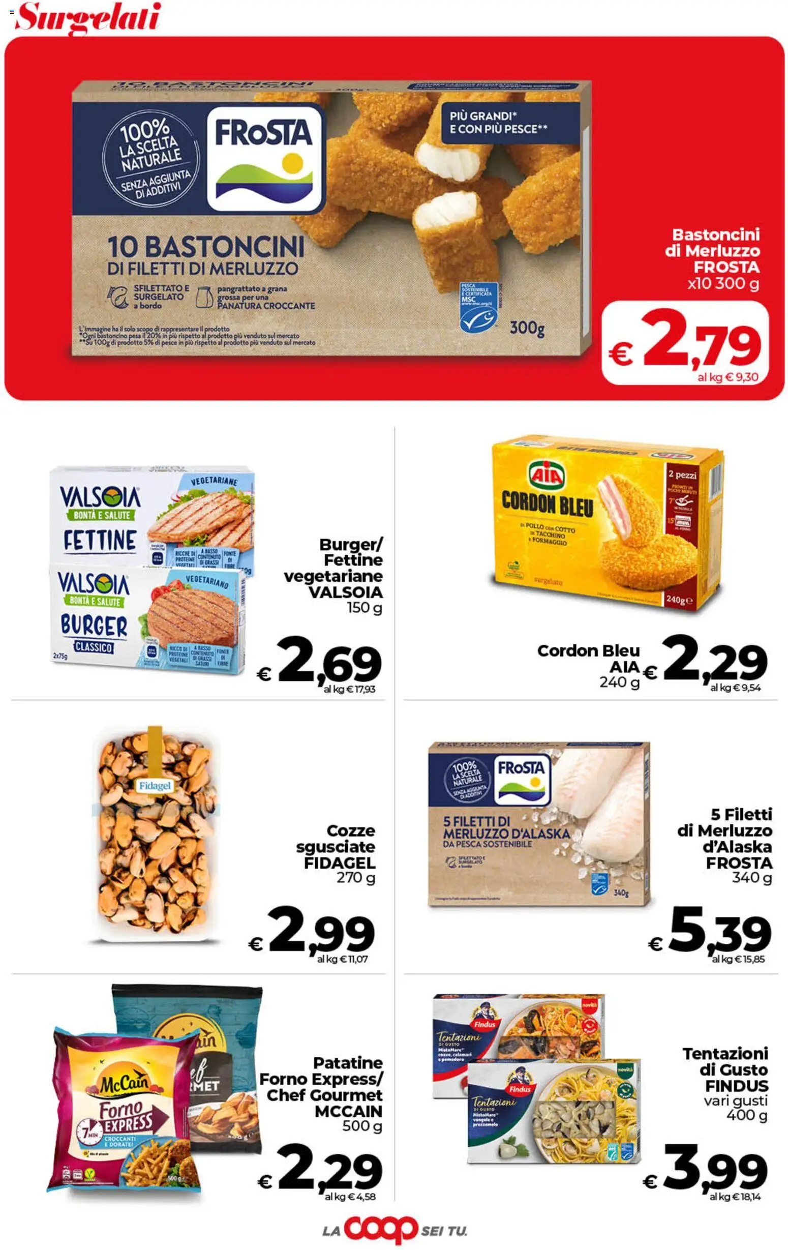Volantino COOP del 21/08/2026 | Pagina: 23 | Prodotti: Merluzzo d’Alaska, Pesce, Merluzzo, Calamari