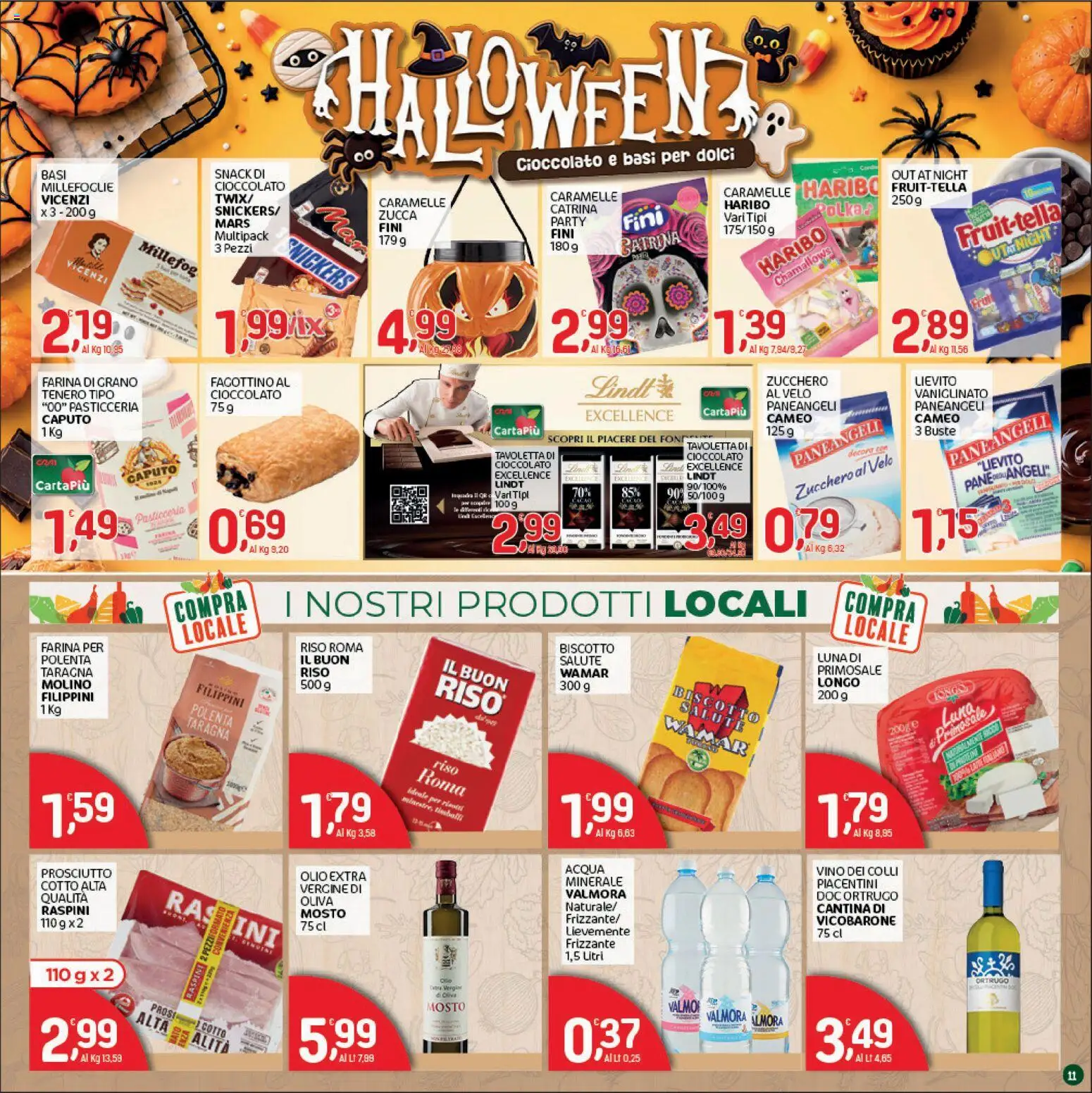 Volantino CRAI del 15/10/2026 | Pagina: 11 | Prodotti: Caramelle, Acqua, Vino, Dolci