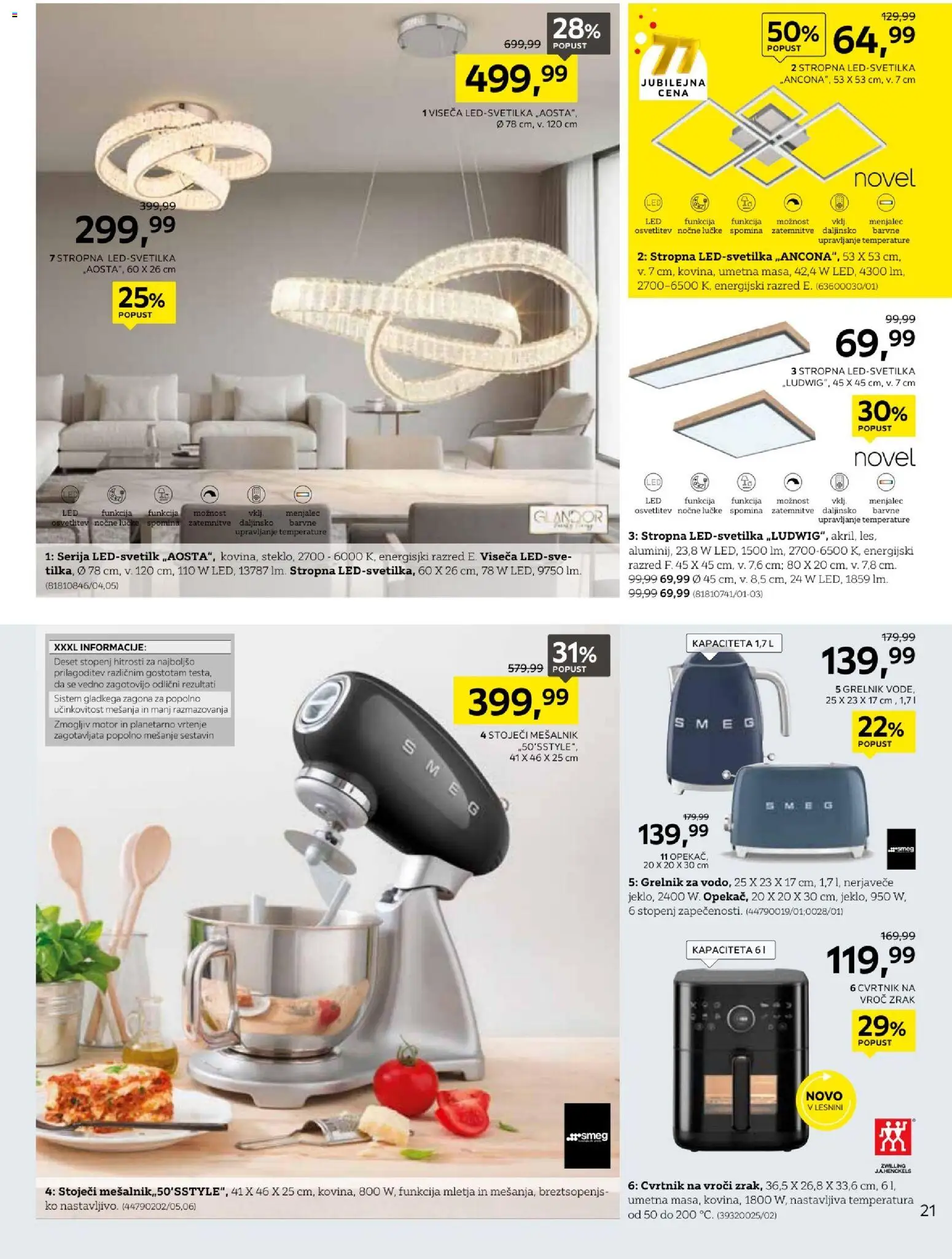 Novi XXXL Lesnina katalog ponudbe – veljaven od 14.09.2026 | Stran: 21 | Izdelki: Mesalnik