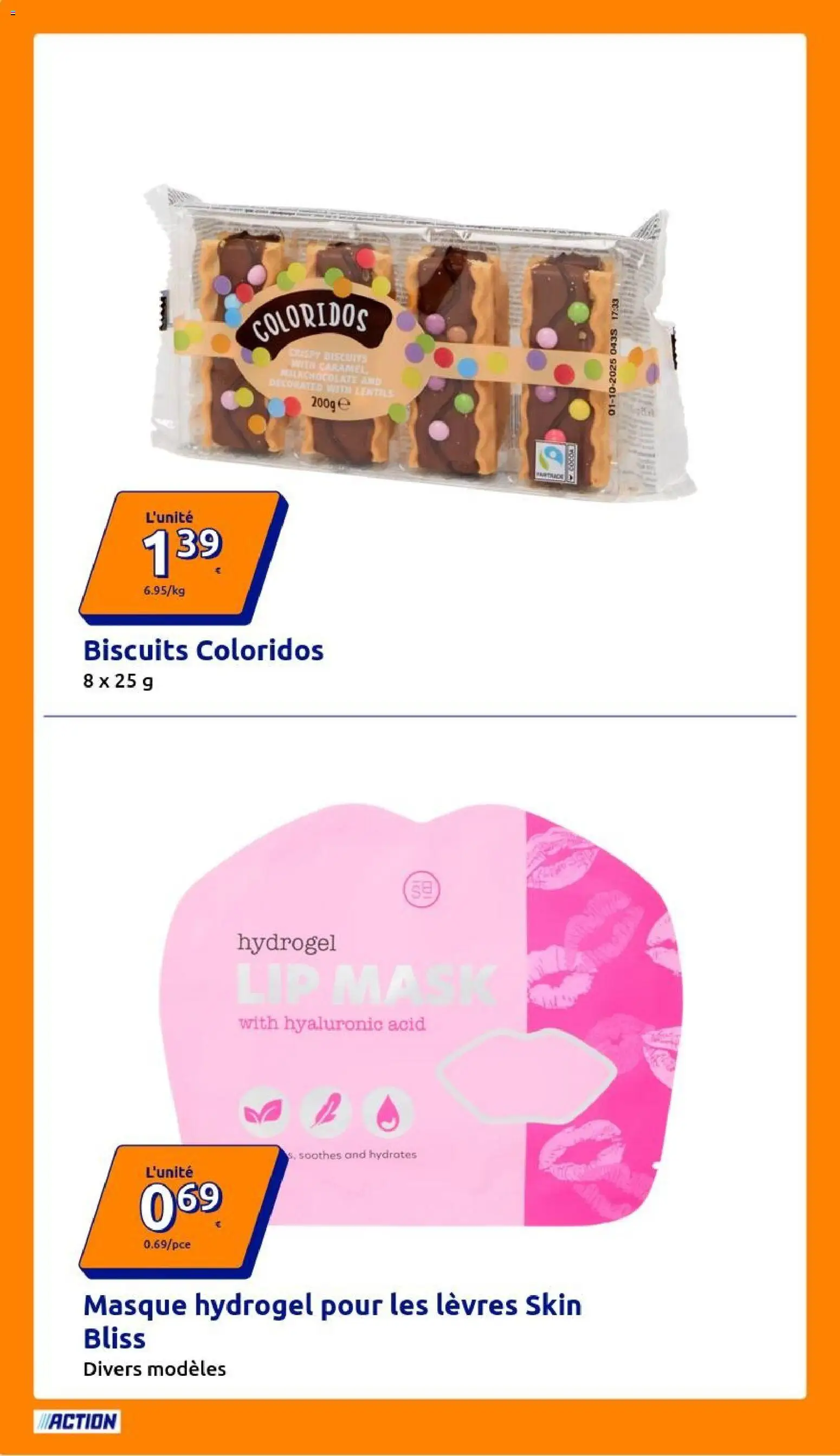 {H1} | Page: 6 | Produits: Masque, Biscuits
