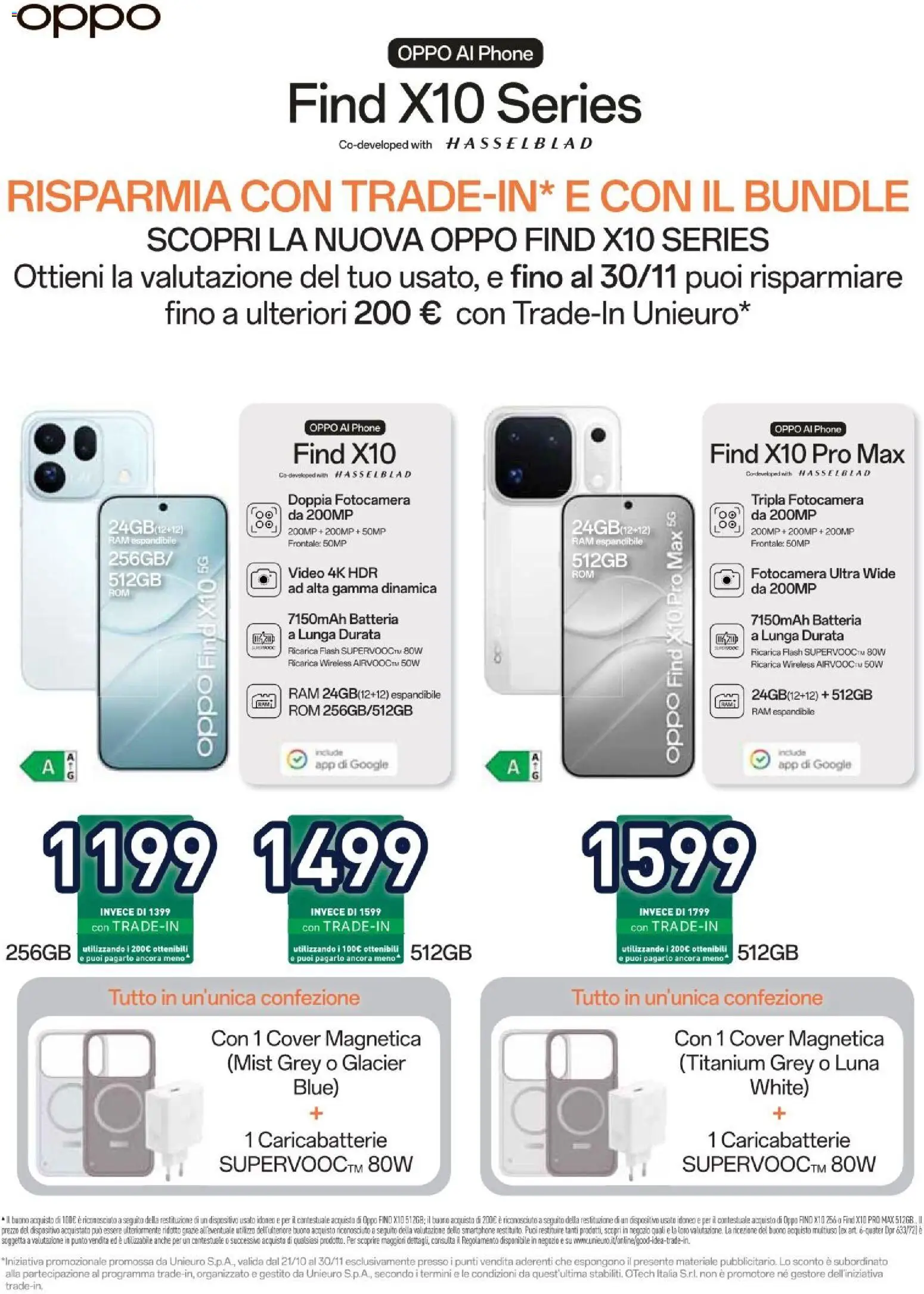 Volantino Unieuro del 30/10/2026 | Pagina: 12 | Prodotti: Smartphone, Video, Fotocamera, Batteria