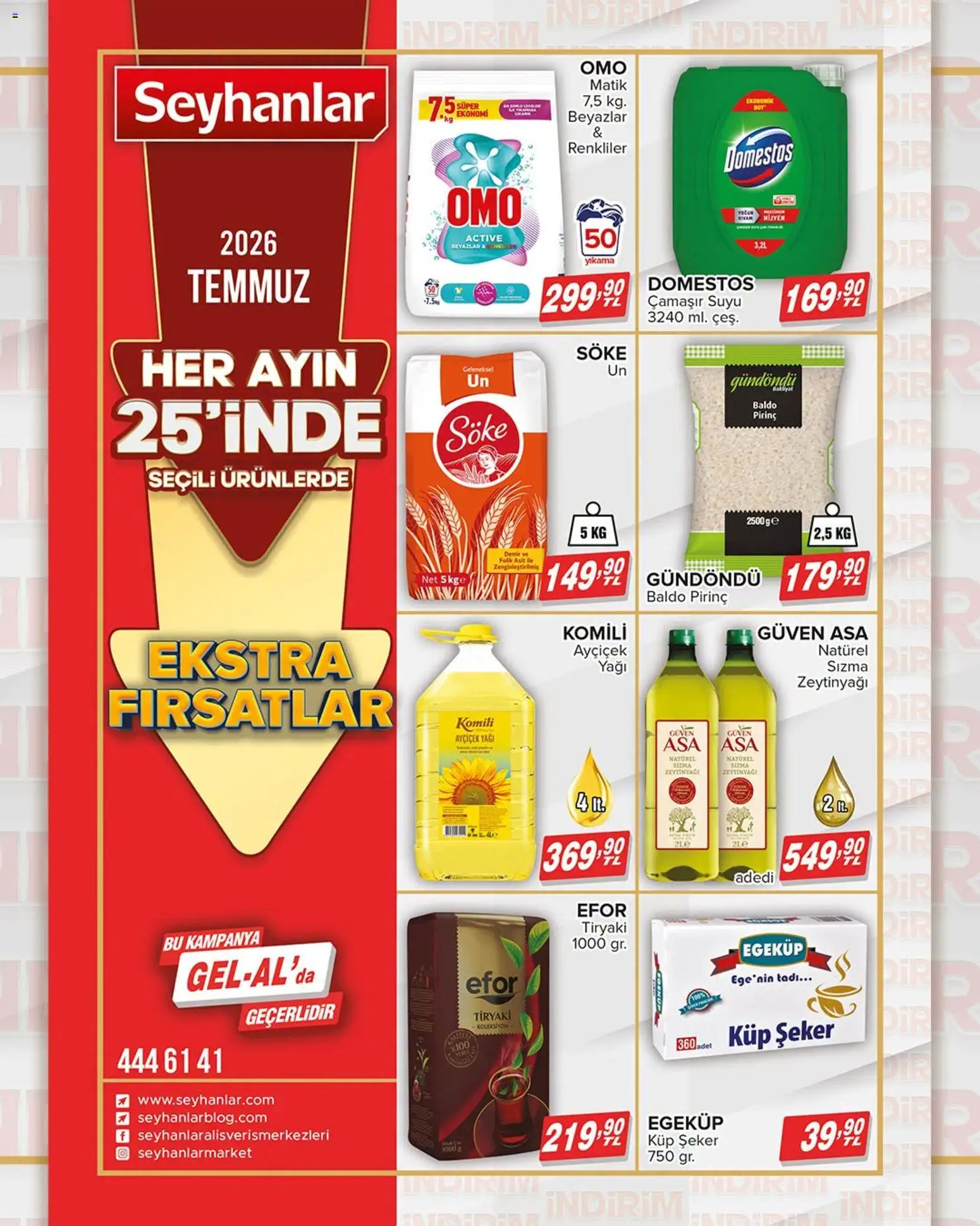 Seyhanlar Market Katalog - 25 Temmuz 2026 tarihinden itibaren geçerlidir | Sayfa: 7 | Ürünler: Pirinç, Şeker, Küp şeker
