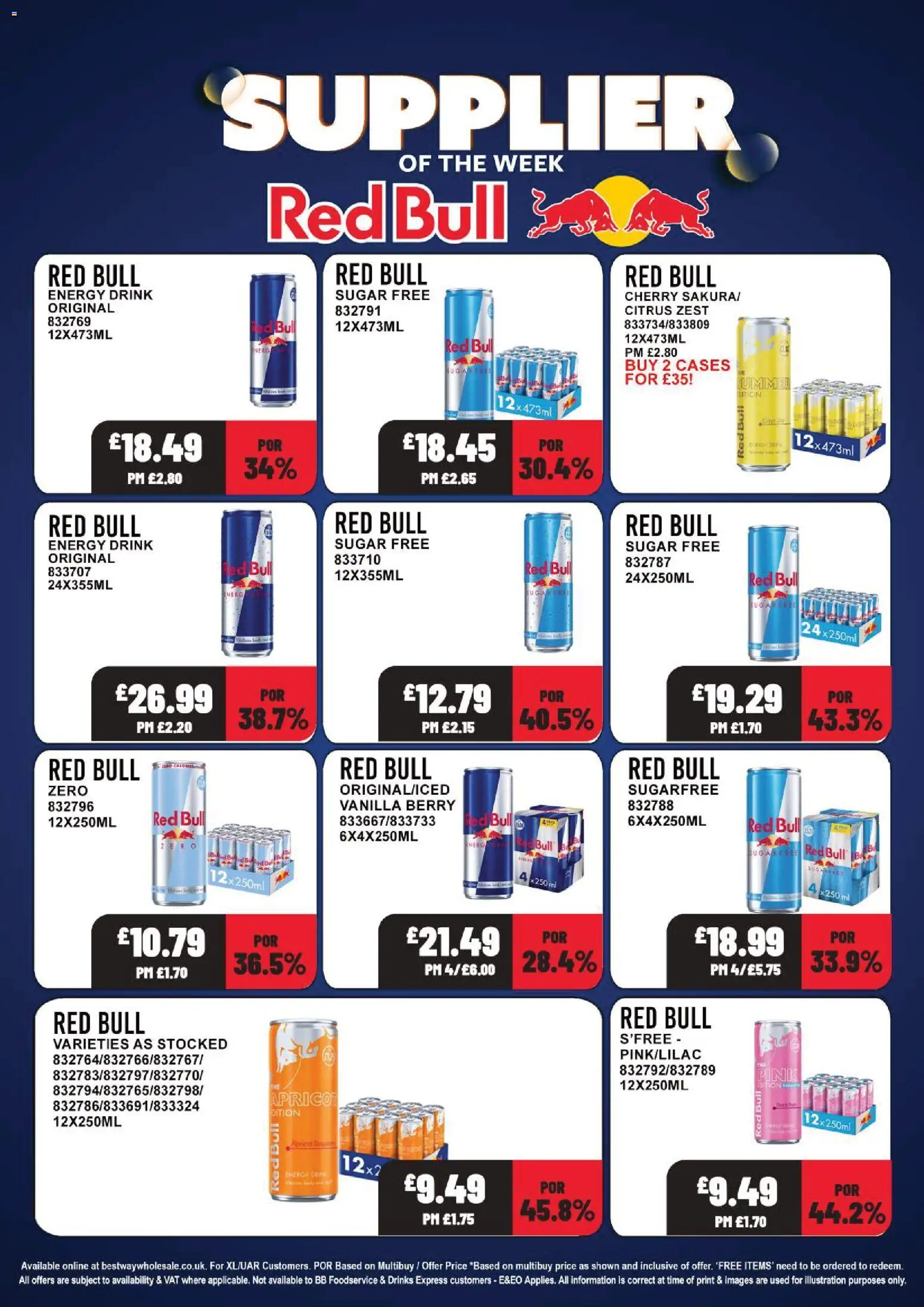 {H1} | Page: 17 | Products: Drinks, Sugar, Vanilla, Red Bull