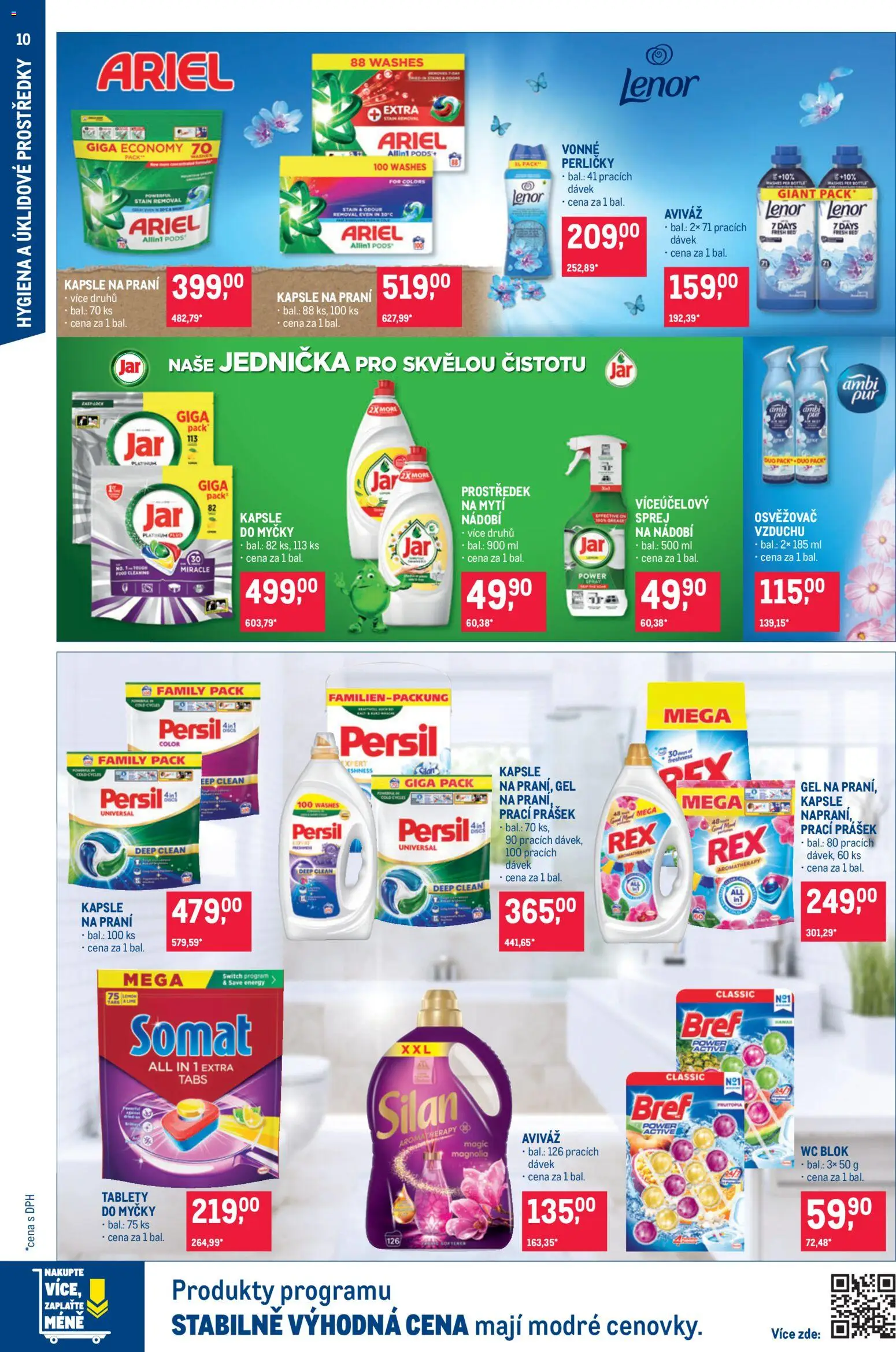 Makro leták - Nepotravinové zboží od 17.06.2026 | Strana: 10 | Produkty: Aviváž, Kapsle, Somat, Wc