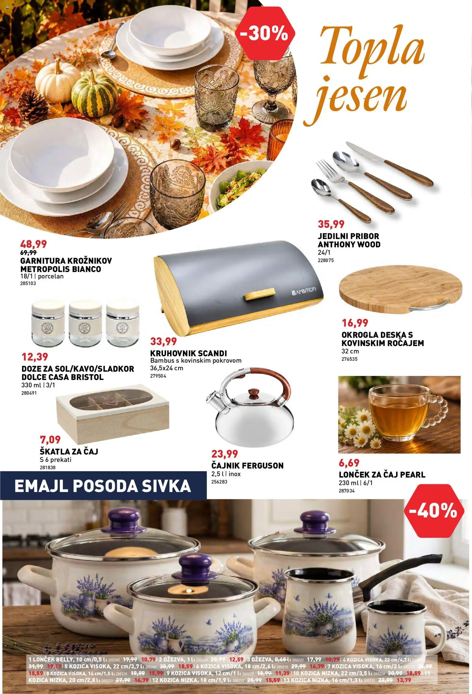 Novi Inpos katalog ponudbe – veljaven od 10.09.2026 | Stran: 12 | Izdelki: Pribor, Cajnik, Skatla, Caj