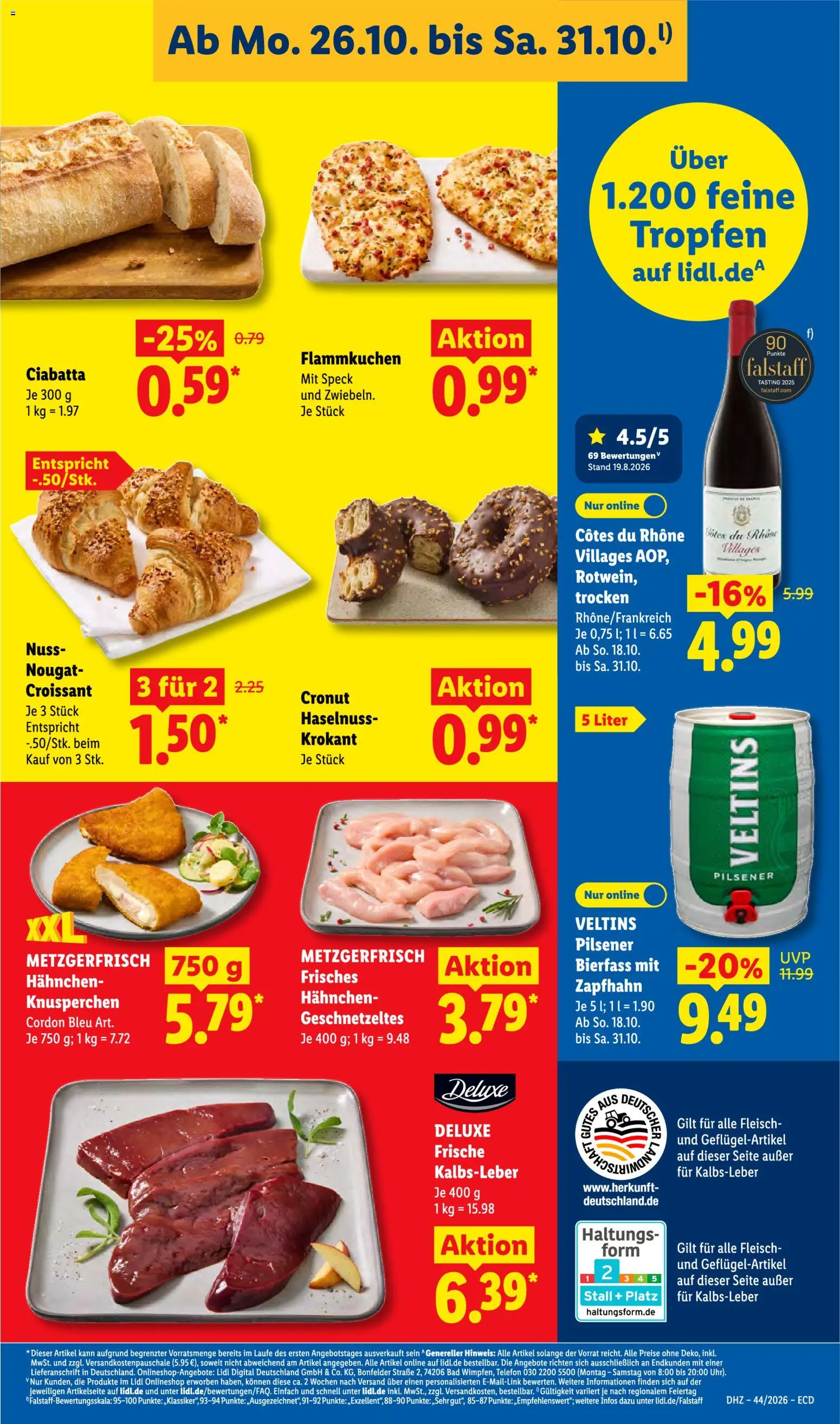 Lidl Německo leták od 26.10.2026 | Strana: 11 | Produkty: Telefon, Deluxe, Cronut, Ciabatta