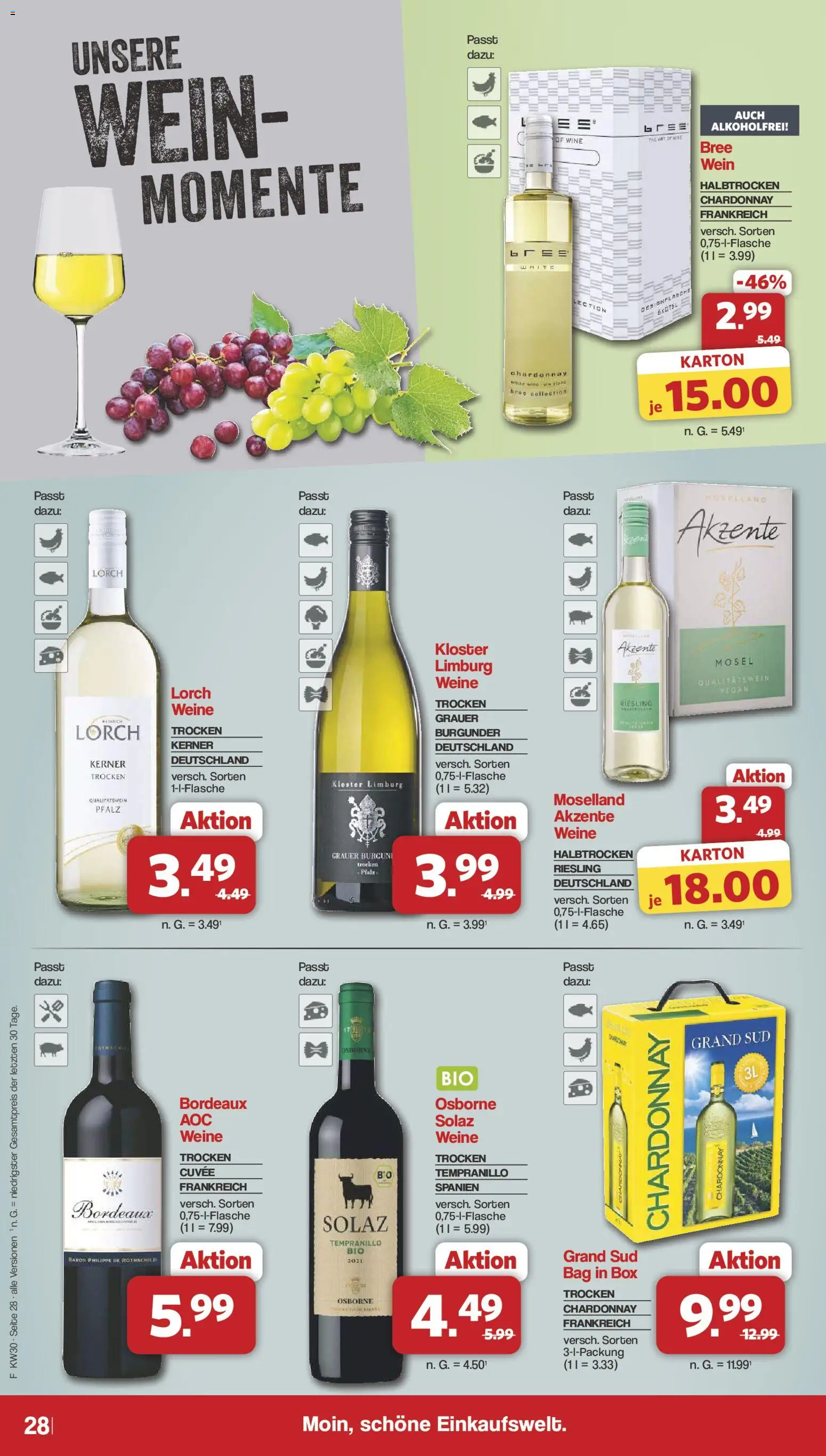 Famila Nordwest Prospekt – gültig ab 20.07.2026 | Seite: 28 | Produkte: Osborne, Box, Bree, Grand sud