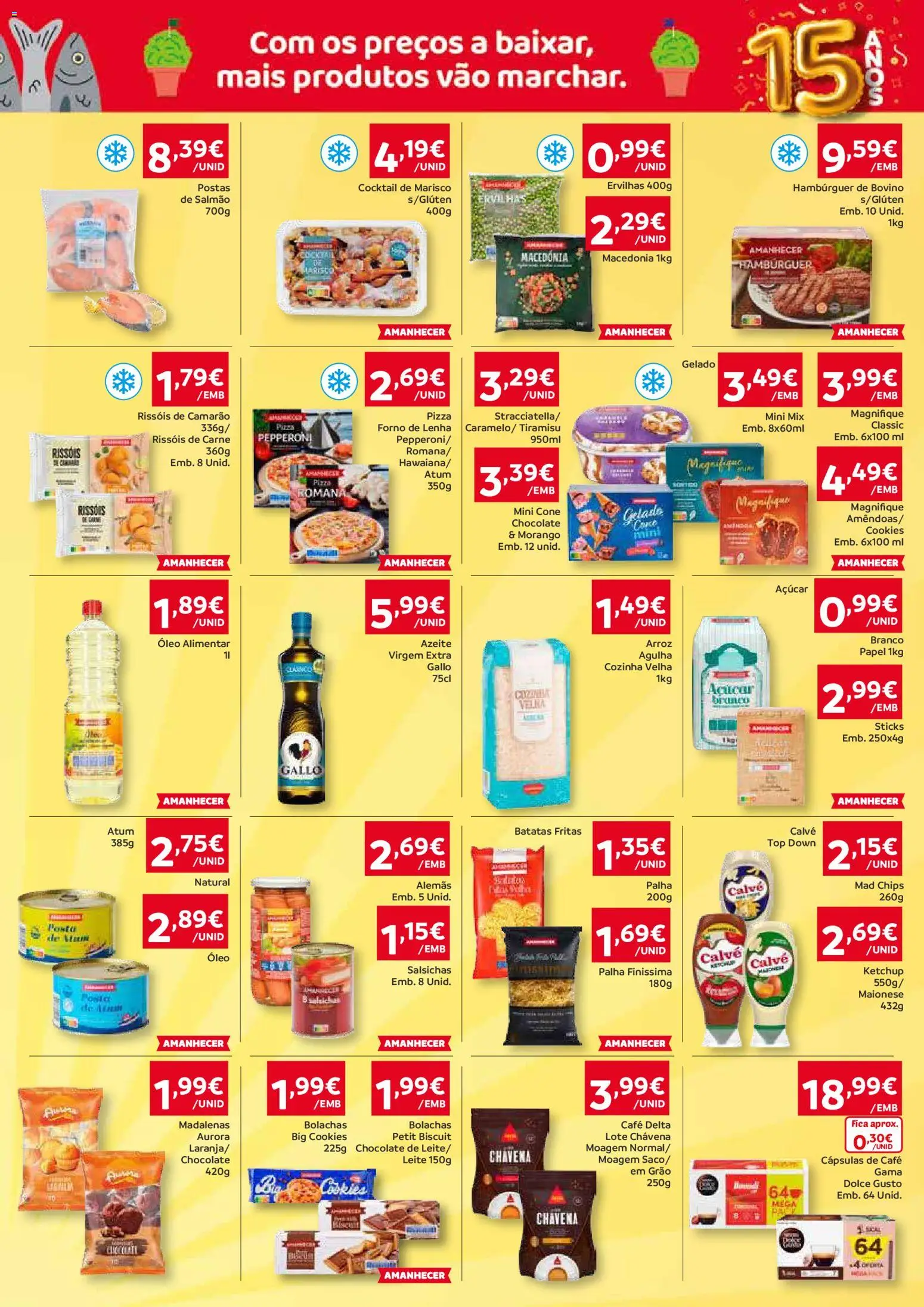 Amanhecer Folheto Madeira │ válido de 11.06.2026 | Página: 3 | Produtos: Azeite, Top, Salmão, Batatas fritas