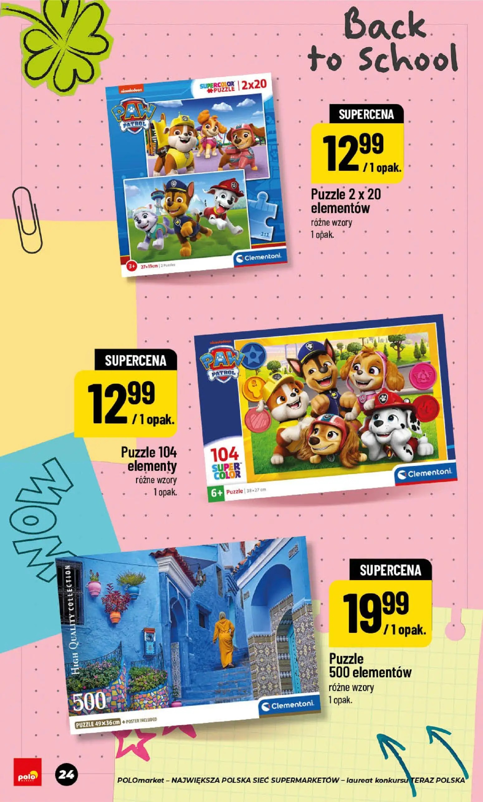 Nowa POLOmarket gazetka od jutra 24.07.2026 | Strona: 24 | Produkty: Puzzle