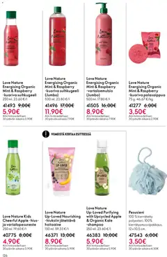 Oriflame-mainoslehti voimassa 22.04.2026 alkaen | Sivu: 126 | Tuotteet: Shampoo, Hoitoaine, Suihkugeeli, Pesusieni