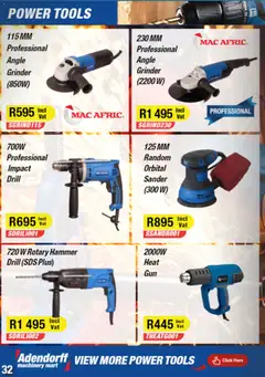 Adendorff specials catalogue – valid from 01/01/2026 | Page: 34 | Products: Grinder, Drill, Rotary hammer, Hammer