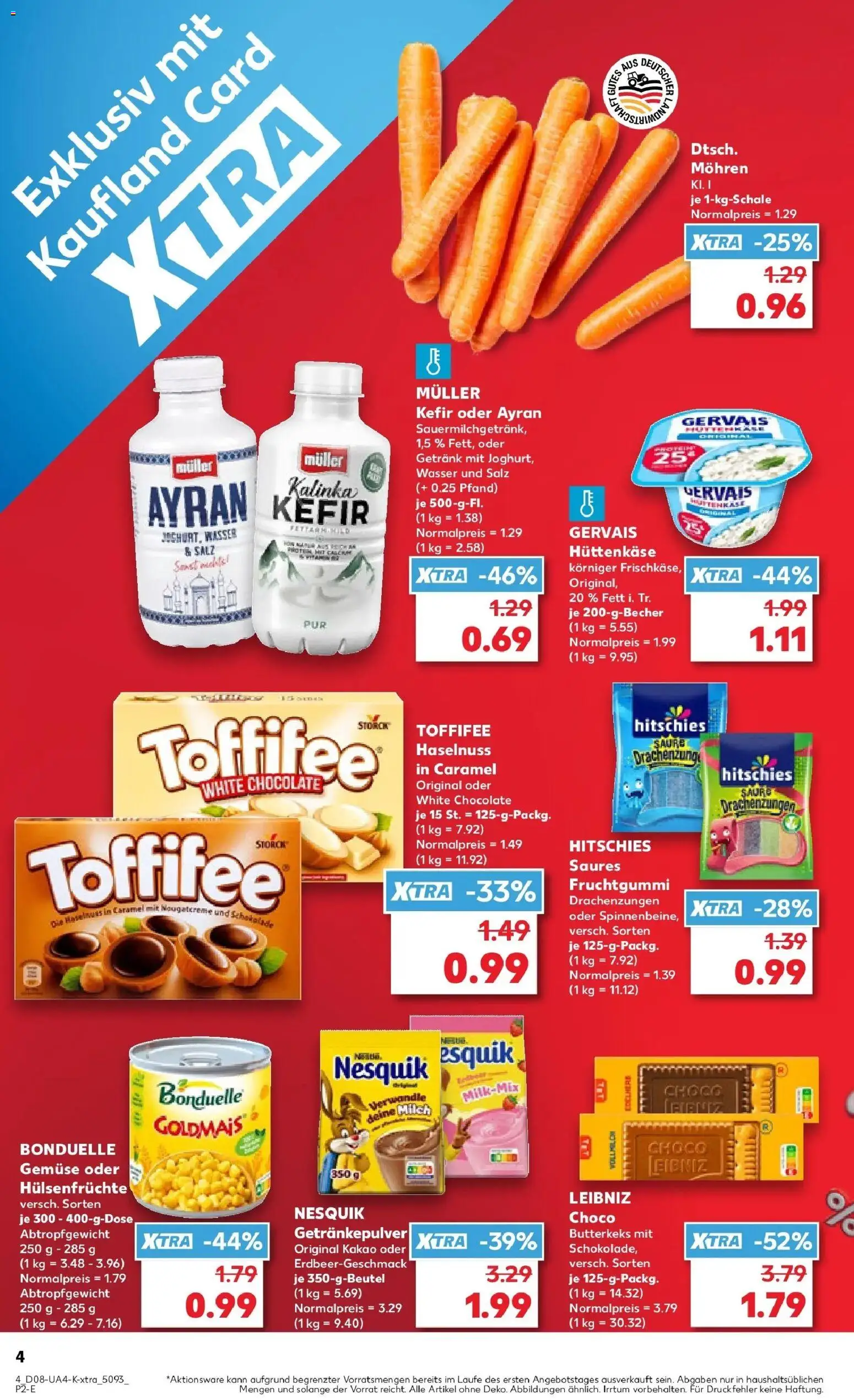 Kaufland prospekt Hermeskeil	 – gültig ab 19.02.2026 | Seite: 4 | Produkte: Nesquik, Milch, Wasser, Gemüse