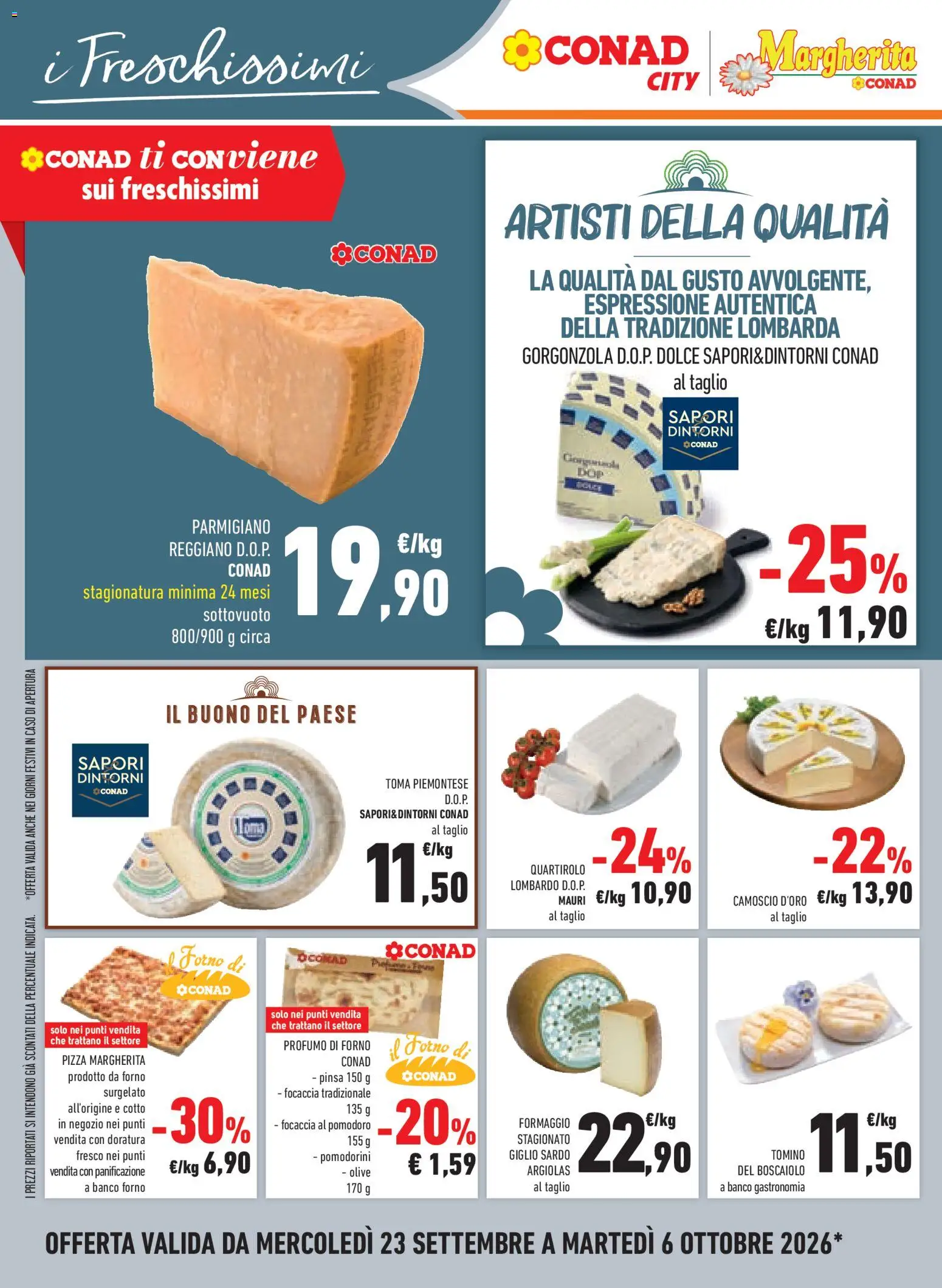 Volantino Conad del 23/09/2026 | Pagina: 16 | Prodotti: Pomodorini, The, Tomino, Profumo