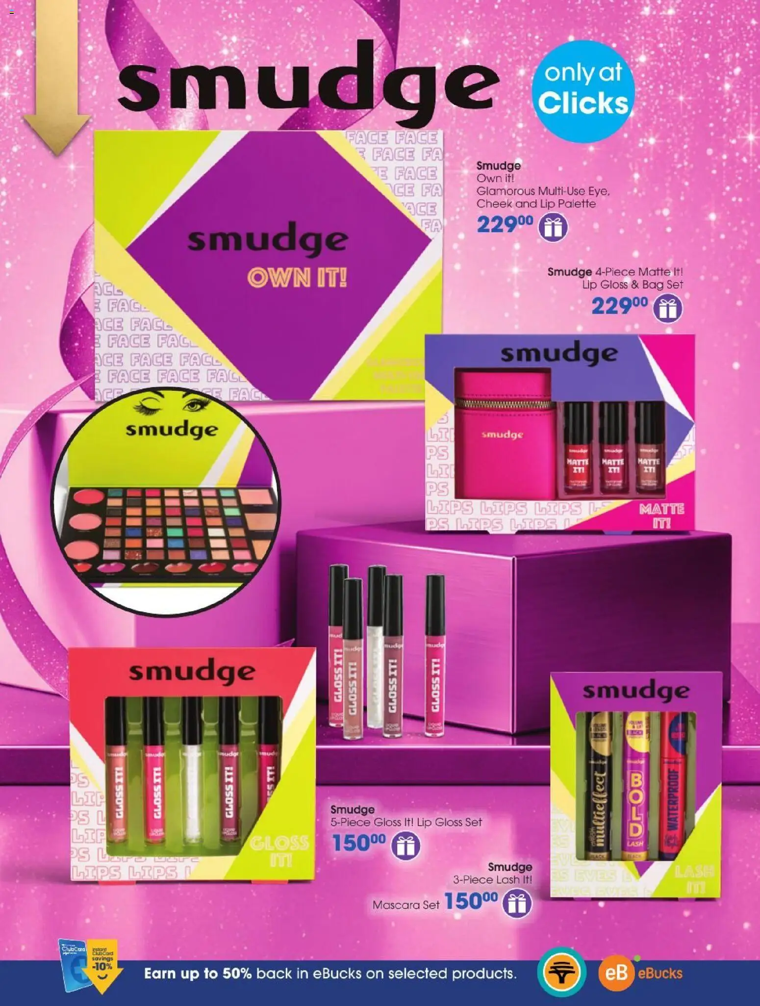 New Clicks catalogue – valid from 27/10/2026 | Page: 24 | Products: Gloss, Bag, Mascara, Lip gloss