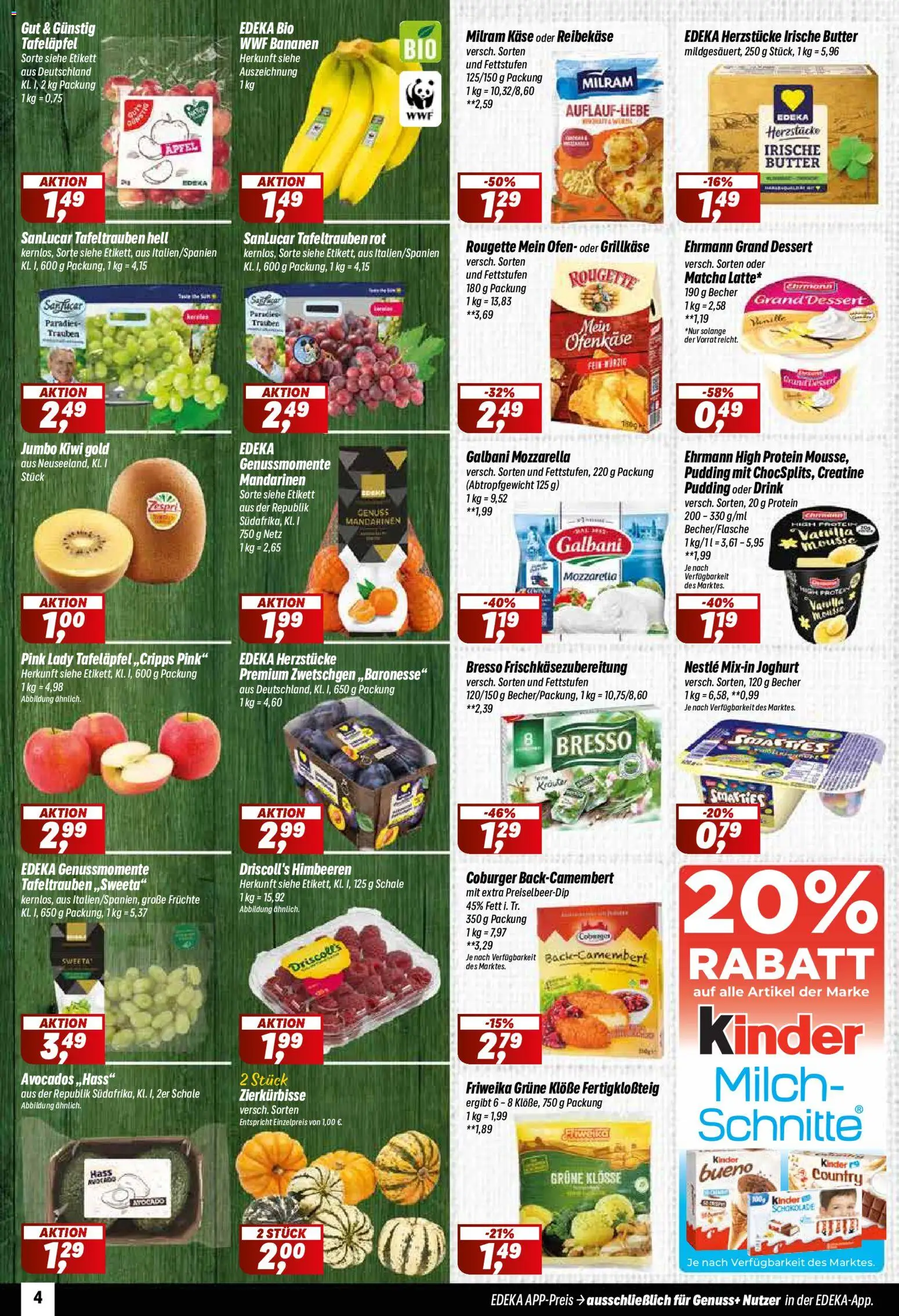 Simmel Prospekt – gültig ab 14.09.2026 | Seite: 4 | Produkte: Himbeeren, Ofen, Milch, Reibekase
