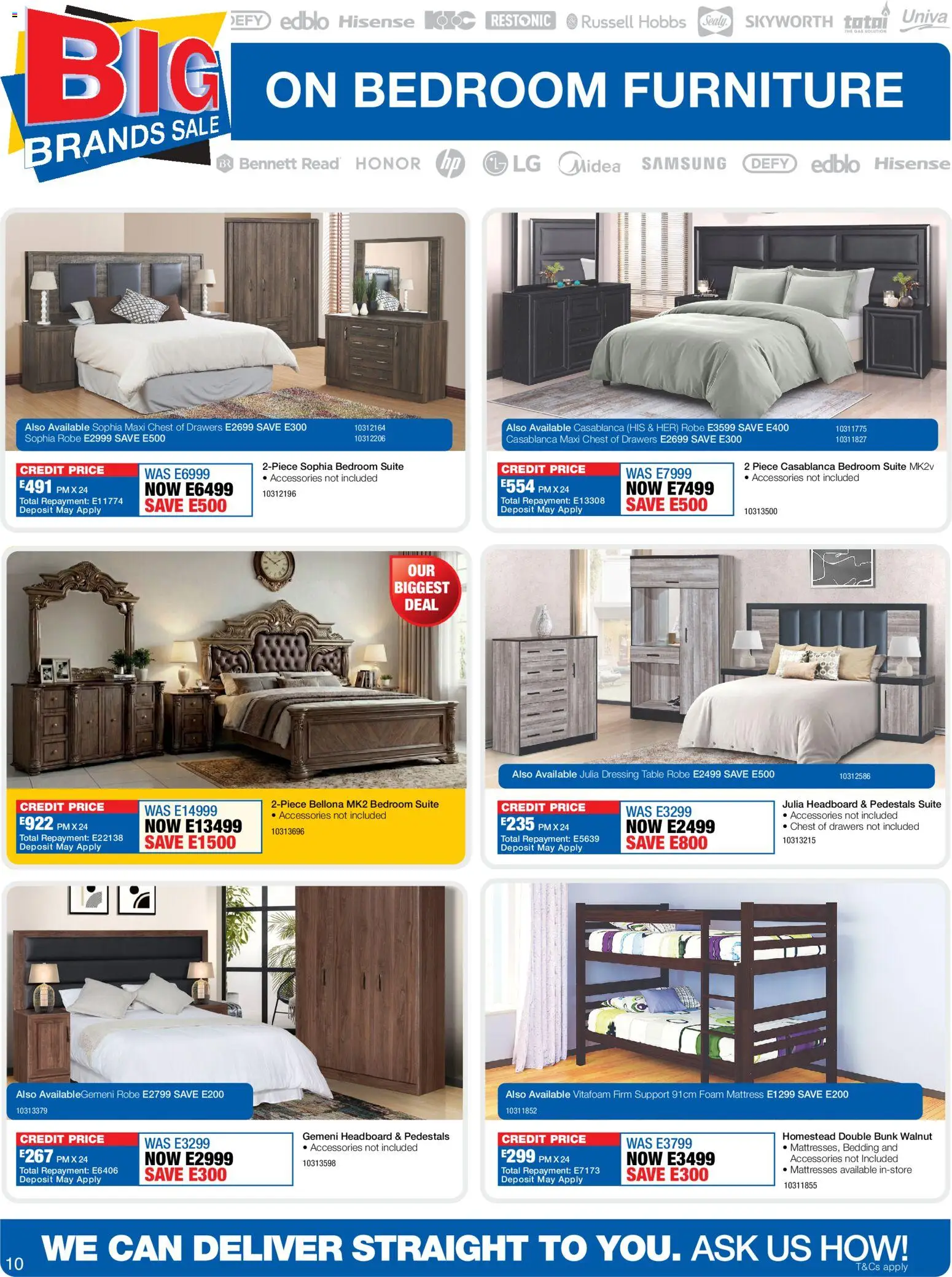 New OK Furniture catalogue – valid from 13.04.2026 | Page: 10 | Products: Chest of drawers, Table, Double bunk, Foam