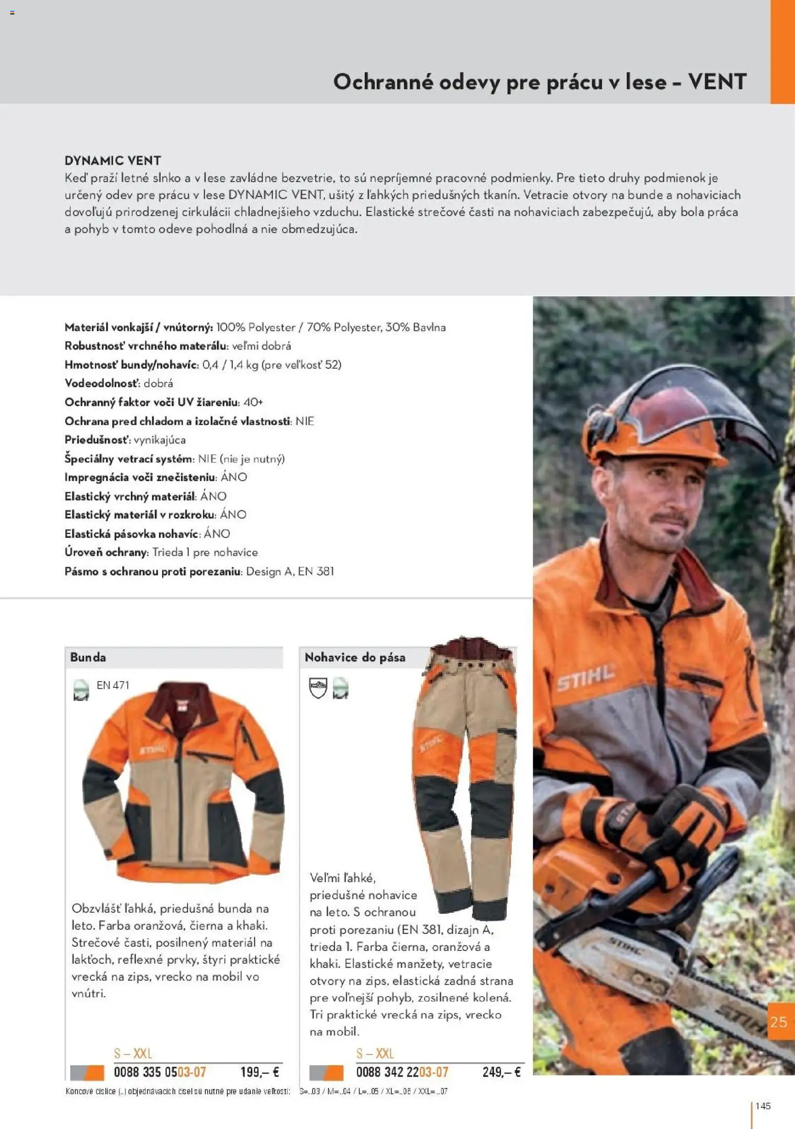 Nové STIHL akcie – leták je platný od 19.08.2026 | Strana: 145 | Produkty: Mobil, Bunda, Nohavice