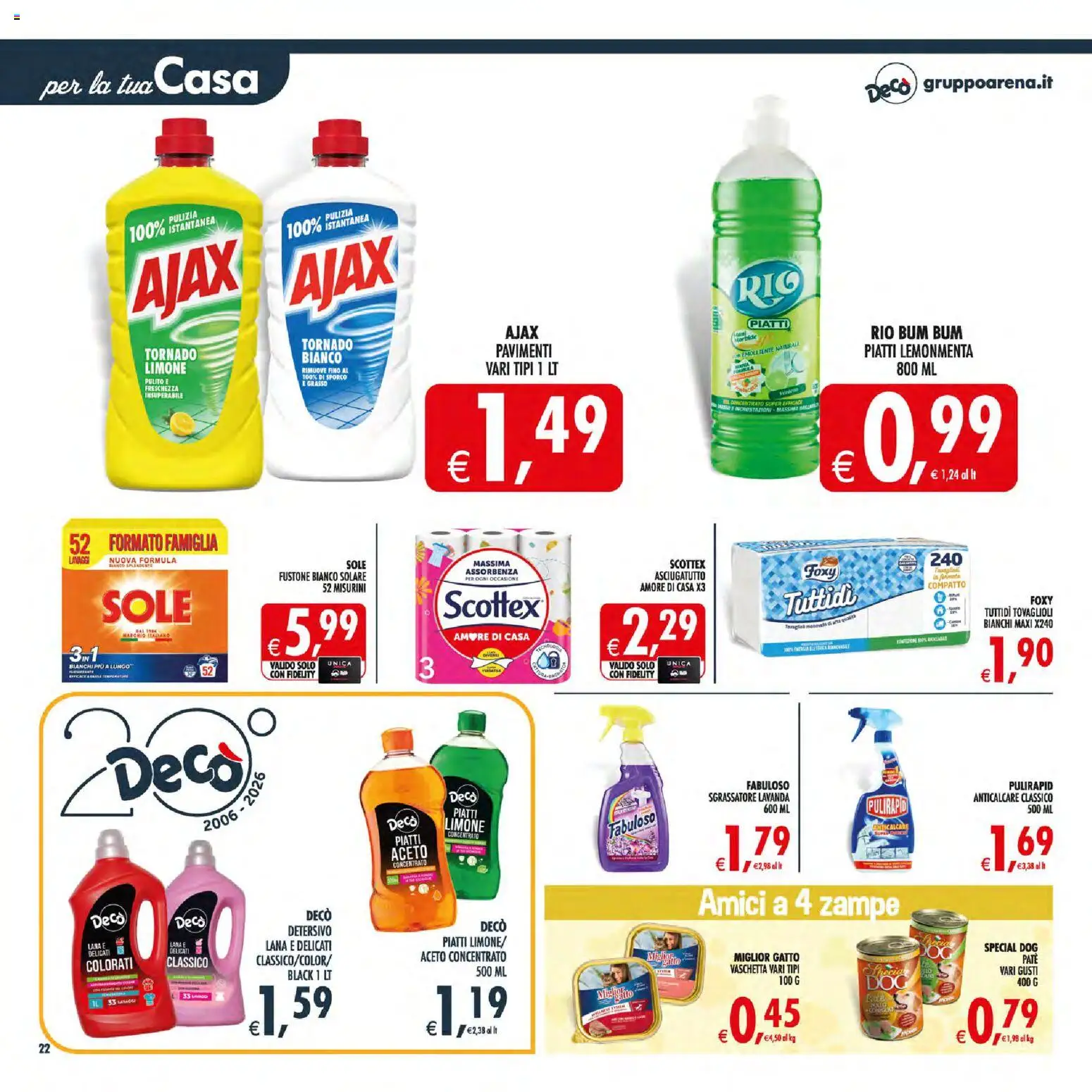 Volantino Decò del 30/06/2026 | Pagina: 29 | Prodotti: Sgrassatore, Aceto, Asciugatutto, Lavanda