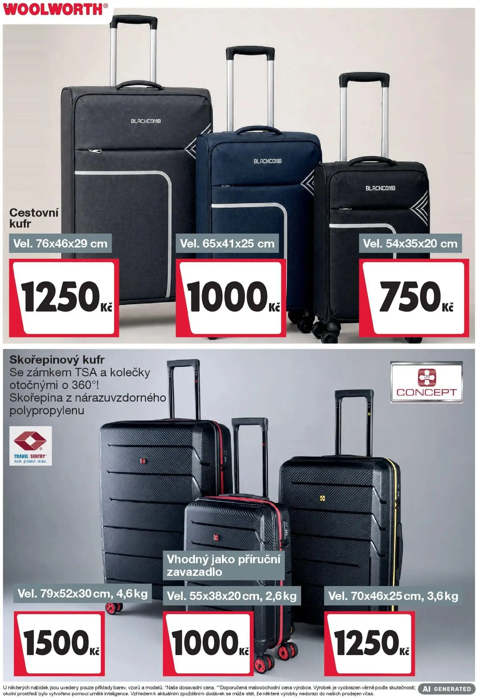 Woolworth leták - Trebic od 11.09.2026 - akční nabídka | Strana: 16 | Produkty: Cestovní kufr, Kufr, Skořepinový kufr