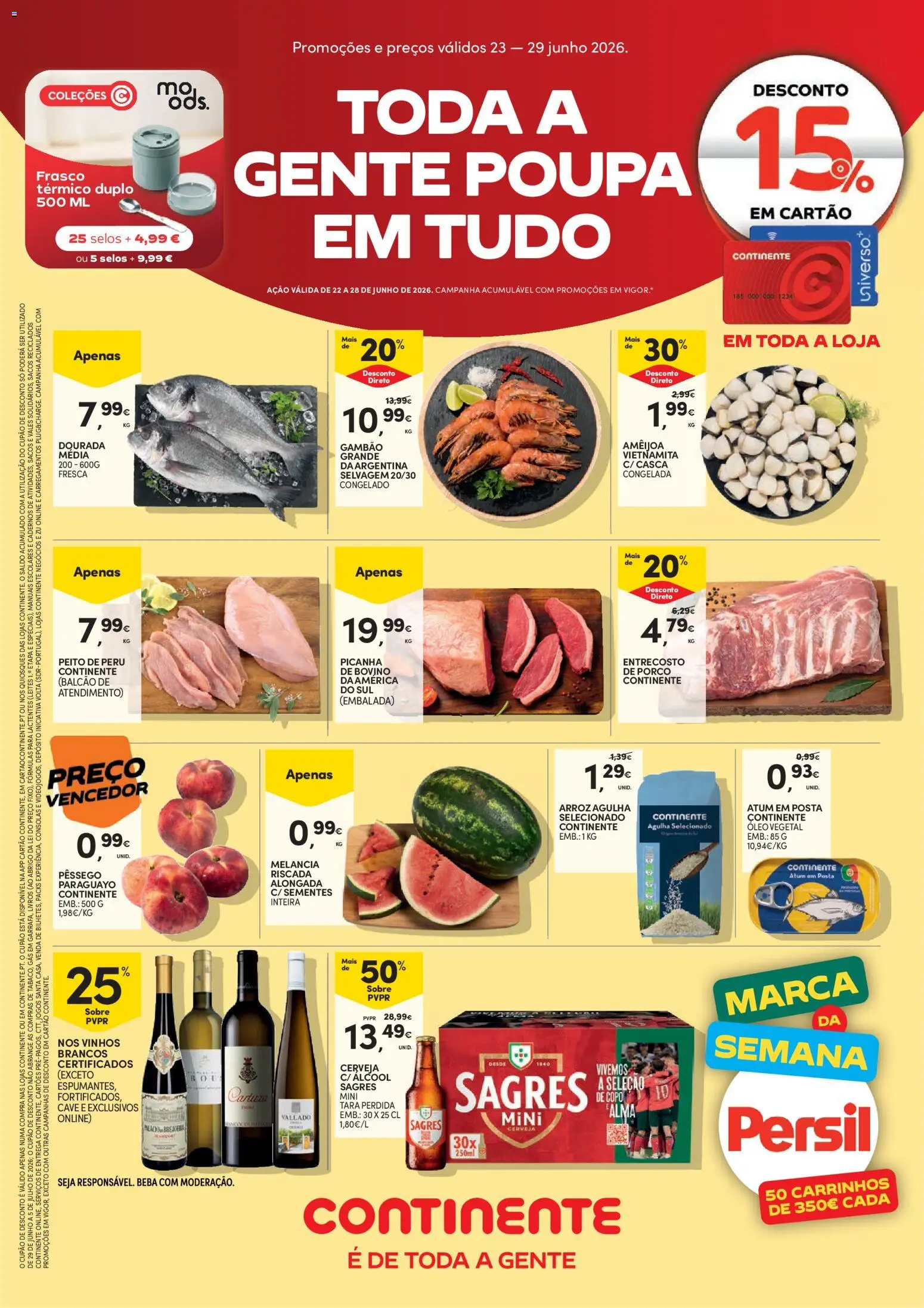 Continente folheto │ válido de 23/06/2026 | Página: 3 | Produtos: Atum, Jogos, Peru, Óleo