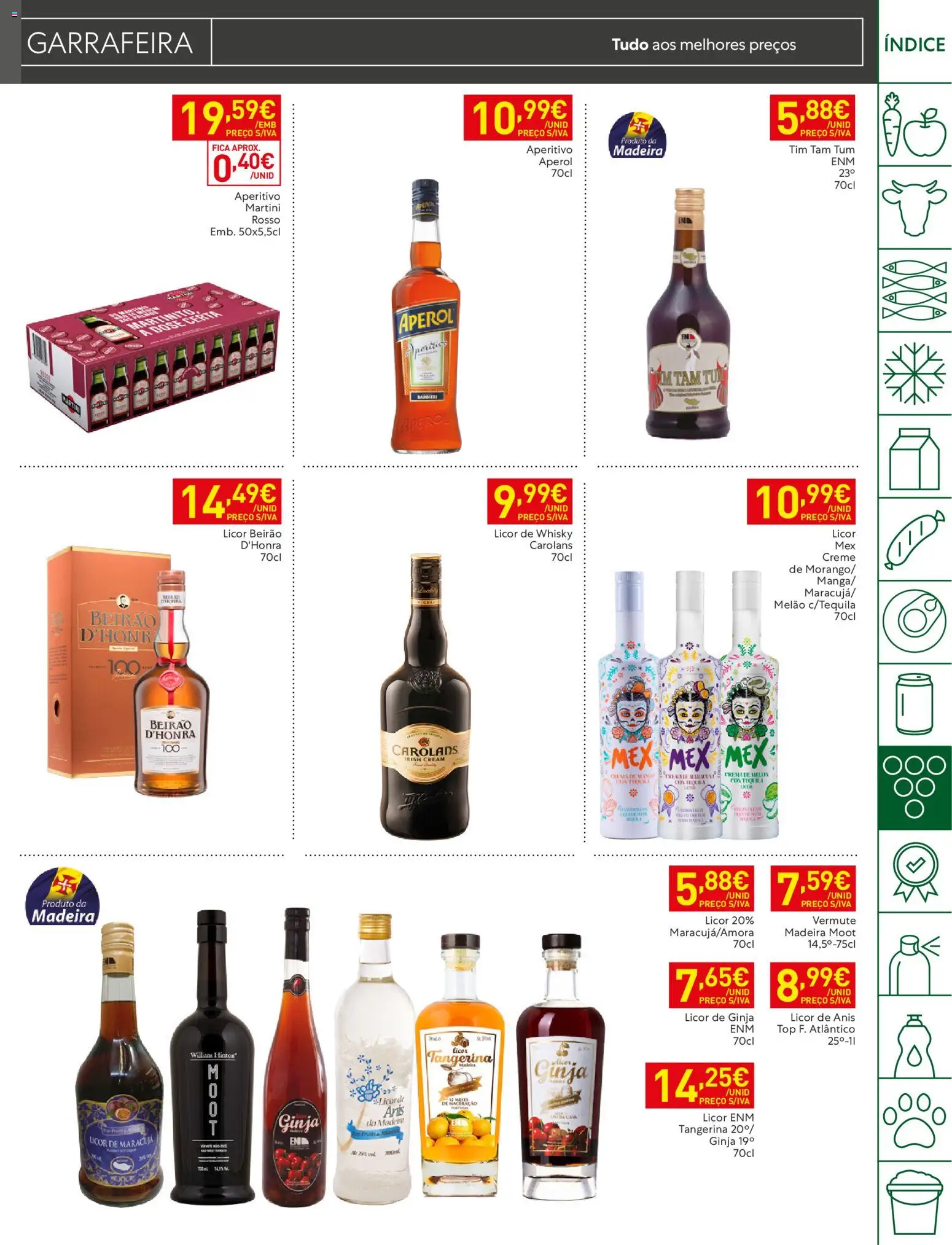 Recheio folheto Madeira │ válido de 29/09/2026 | Página: 23 | Produtos: Top, Aperol, Licor, Creme
