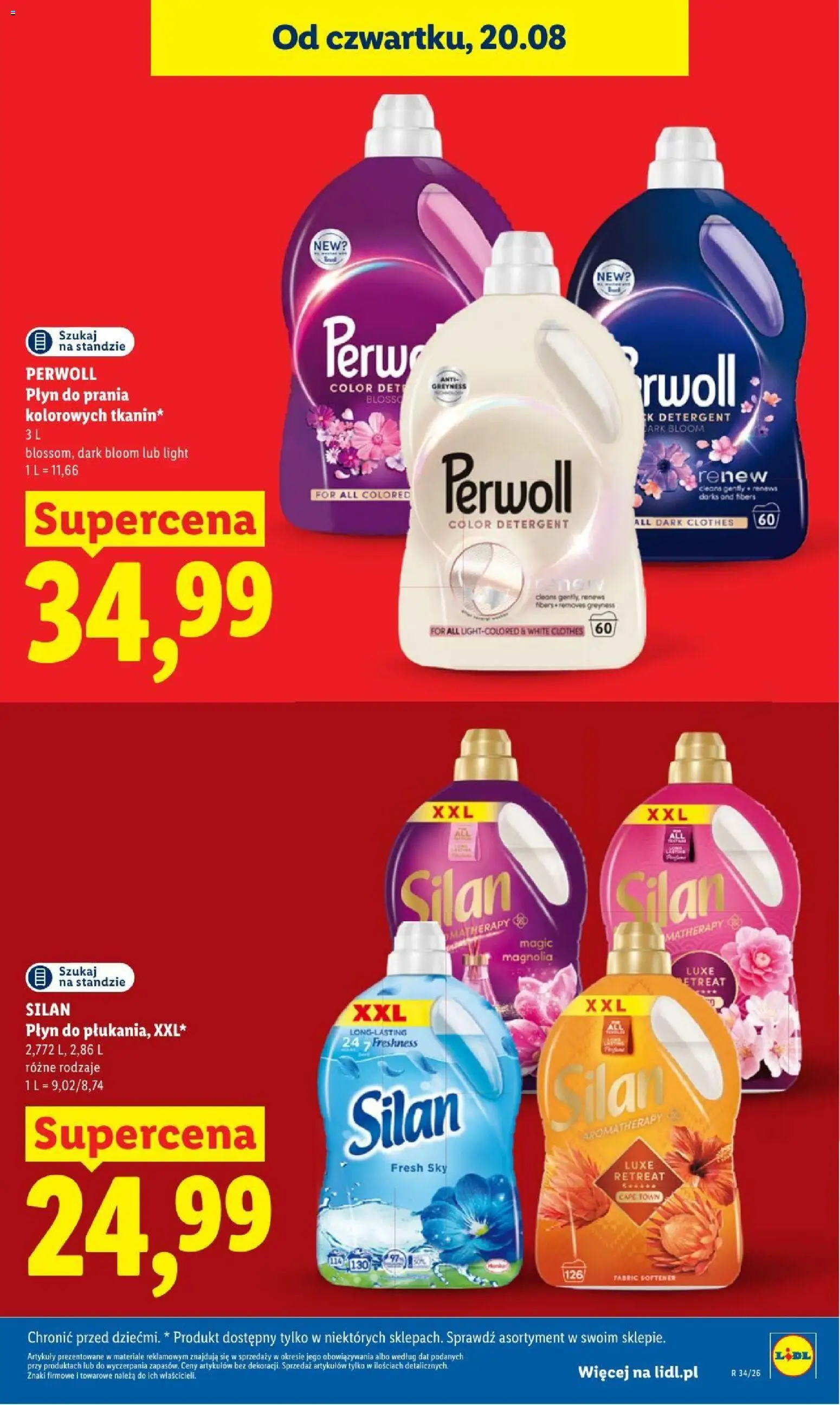 Lidl gazetka od 20.08.2026 | Strona: 31 | Produkty: Perwoll, Detergent