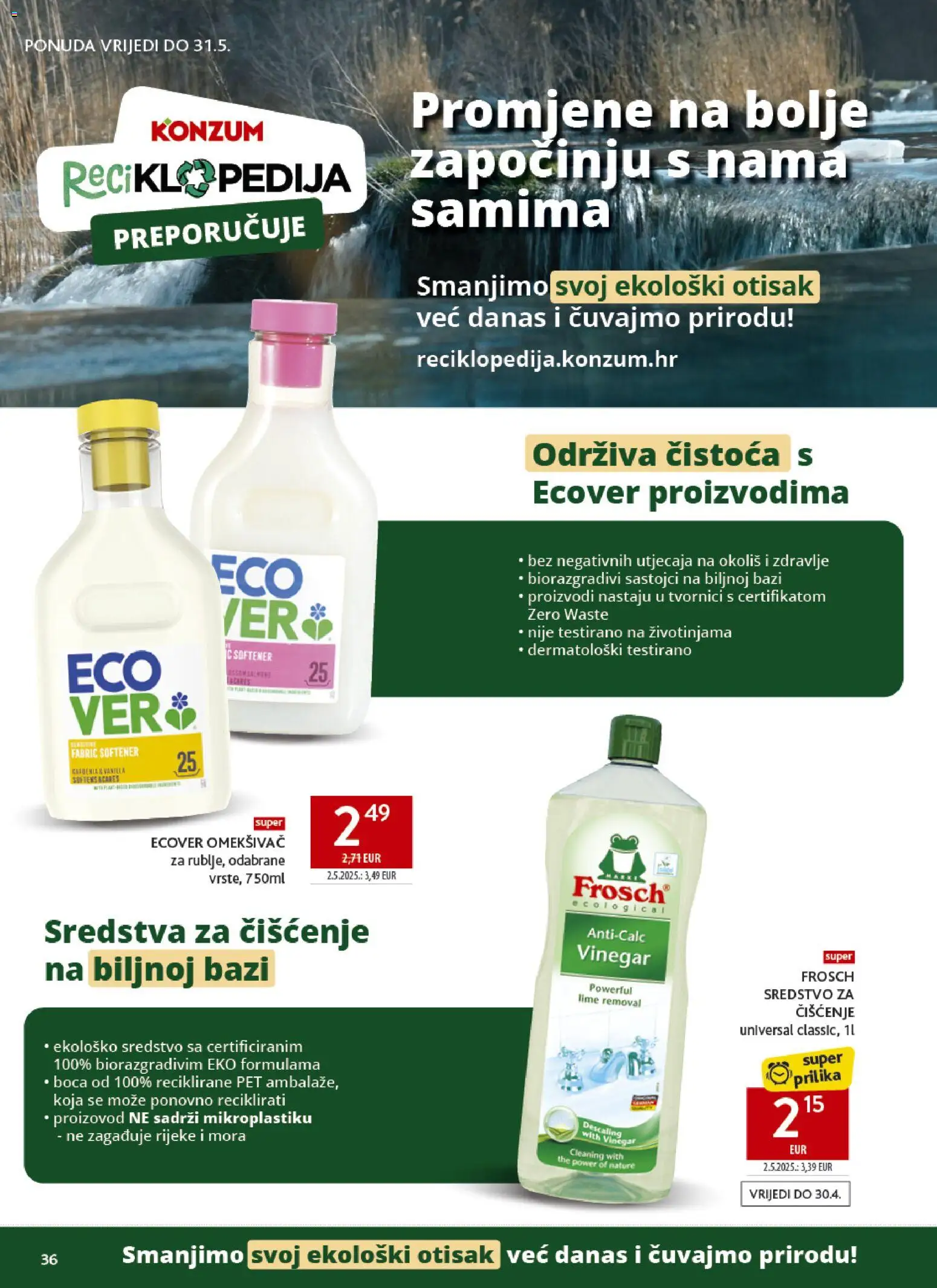 Konzum katalog | vrijedi od 29.04.2026 | Stranica: 36 | Proizvodi: Sredstva za čiščenje, Omekšivač
