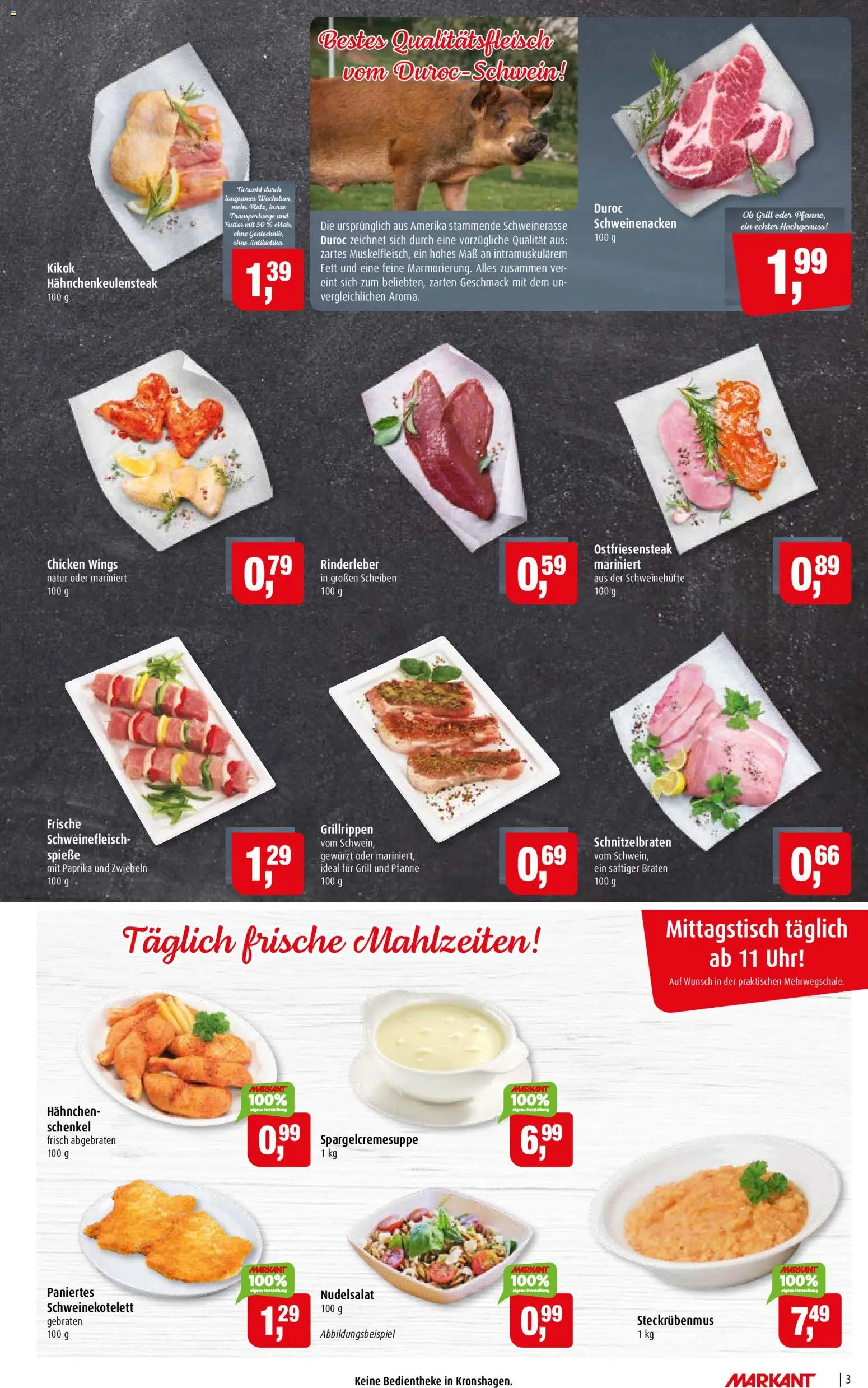 Markant Prospekt – gültig ab 20.07.2026 | Seite: 3 | Produkte: Grill, Paprika, Schweinefleisch, Uhr