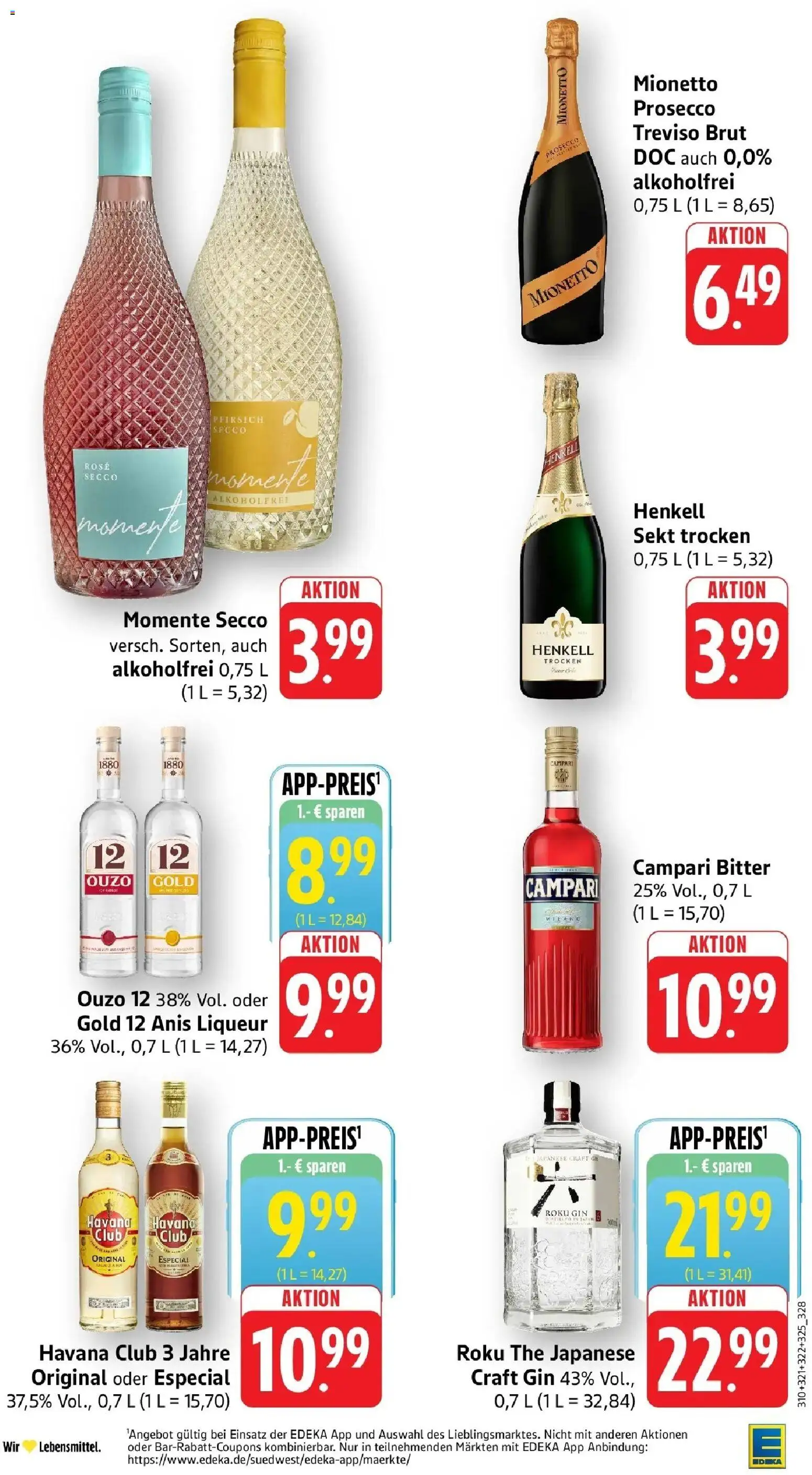 Edeka prospekt Bitburg – gültig ab 01.06.2026 | Seite: 33 | Produkte: Havana club, Ouzo 12, Campari, Rum
