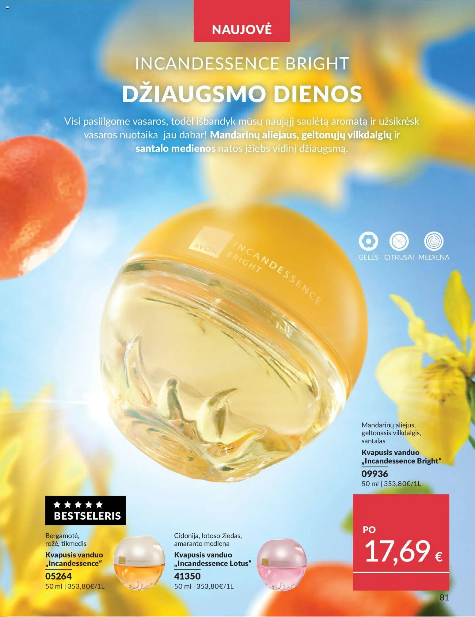 AVON akcijos nuo 2026.05.01 | Puslapis: 81 | Prekių: Kvapusis vanduo, Vanduo