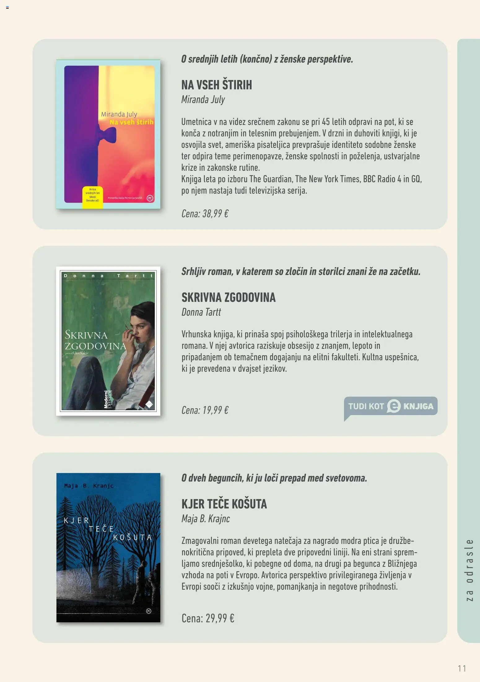 Novi Mladinska Knjiga katalog ponudbe – veljaven od 01.08.2026 | Stran: 11 | Izdelki: Med, Radio, Knjiga