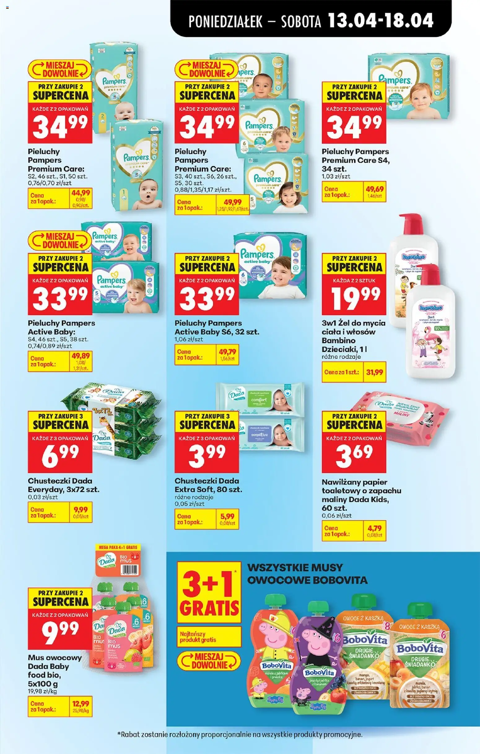 Biedronka Polsko leták od 13.04.2026 | Strana: 73 | Produkty: Jogurt, Banán, Pampers, Pampers Premium Care