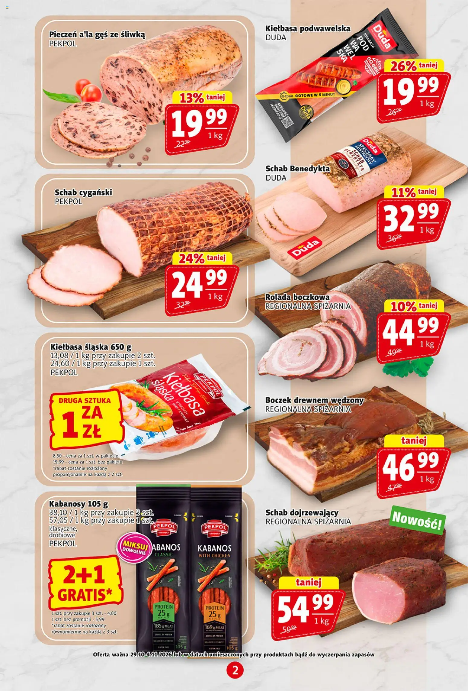 Prim Market gazetka od 29.10.2026 | Strona: 2 | Produkty: Kiełbasa, Grill, Kabanosy, Kabanos