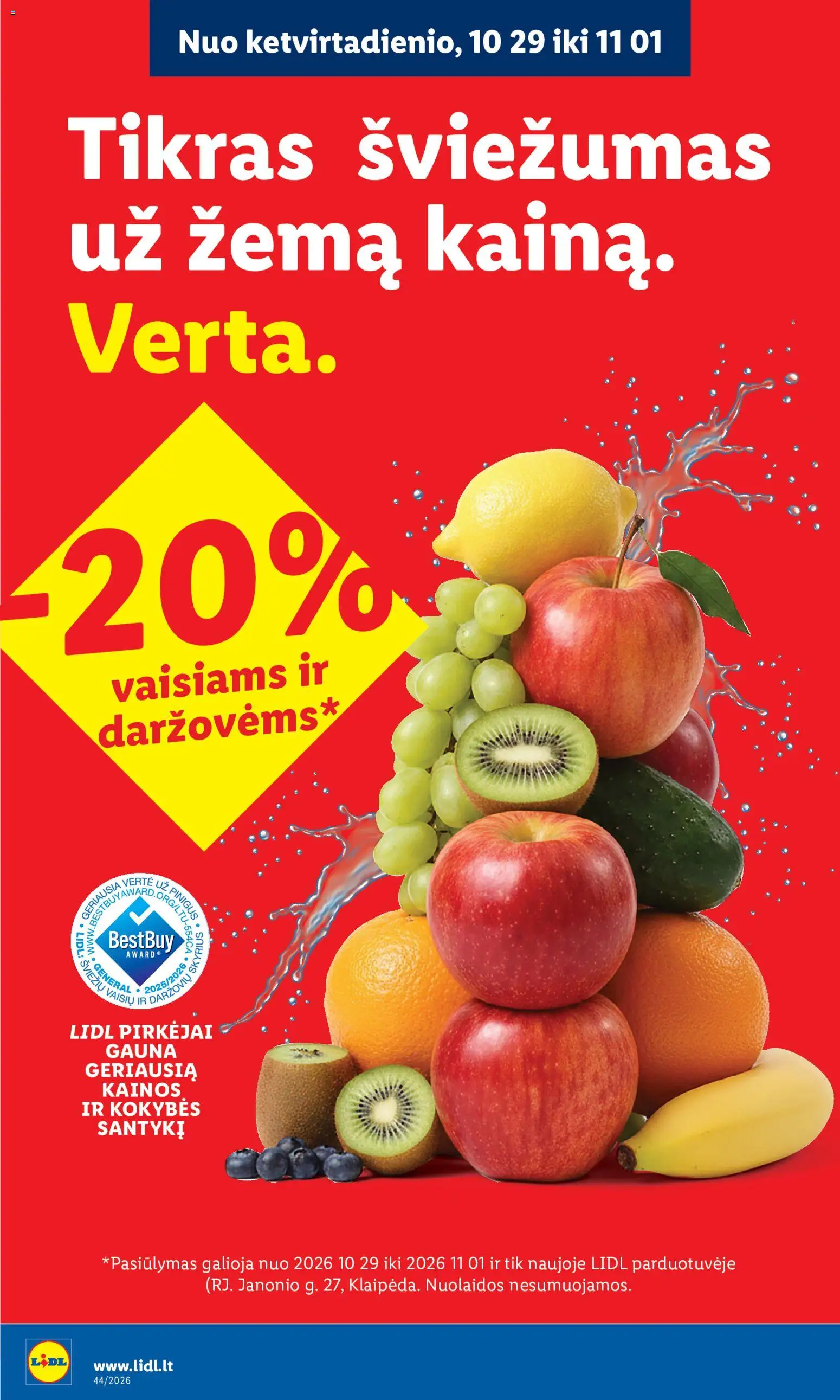 LIDL akcijos nuo 2026.10.26 | Puslapis: 2